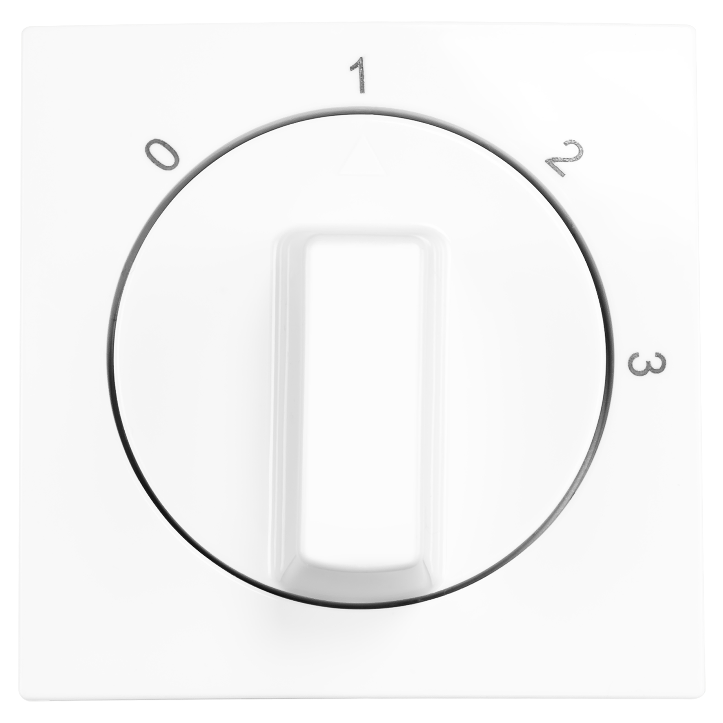 66.116.12 ION Industries E1 centraalplaat met knop - 3 standen alpin wit 55 x 55 mm