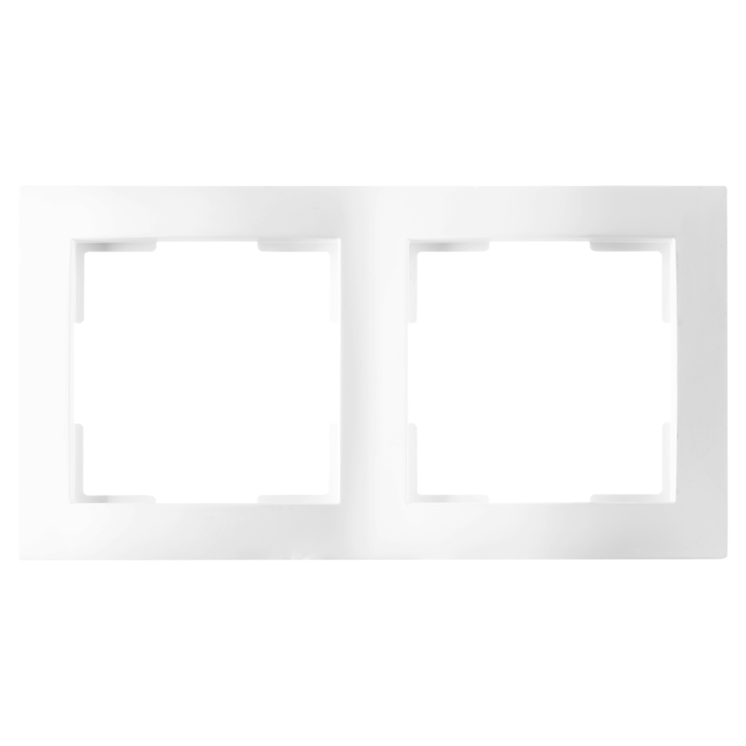 66.116.22 ION Industries E1 afdekraam 2-voudig - verticaal/horizontaal alpin wit 153 x 80 x 11 mm