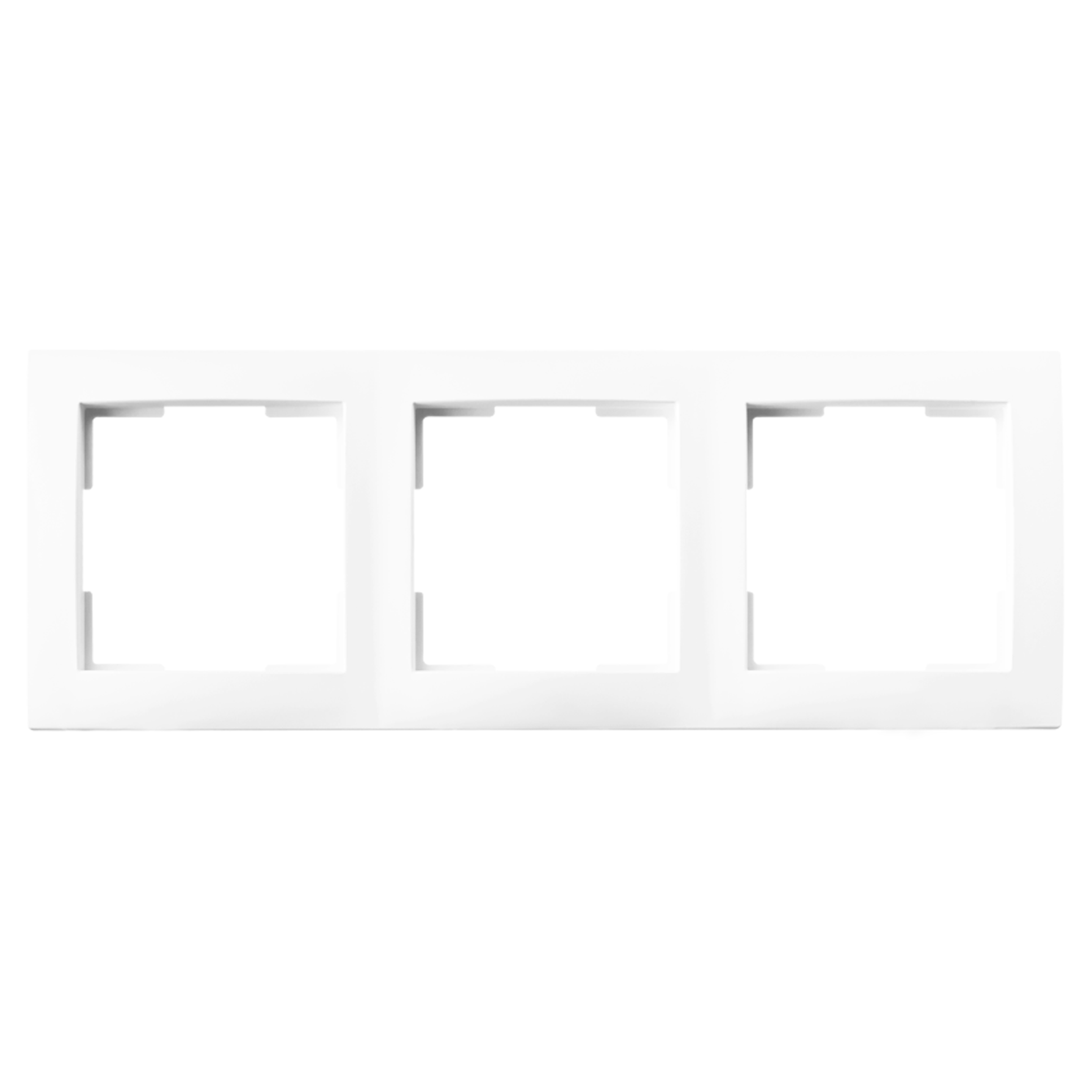 66.116.24 ION Industries E1 afdekraam 3-voudig - verticaal/horizontaal alpin wit 224 x 80 x 11 mm