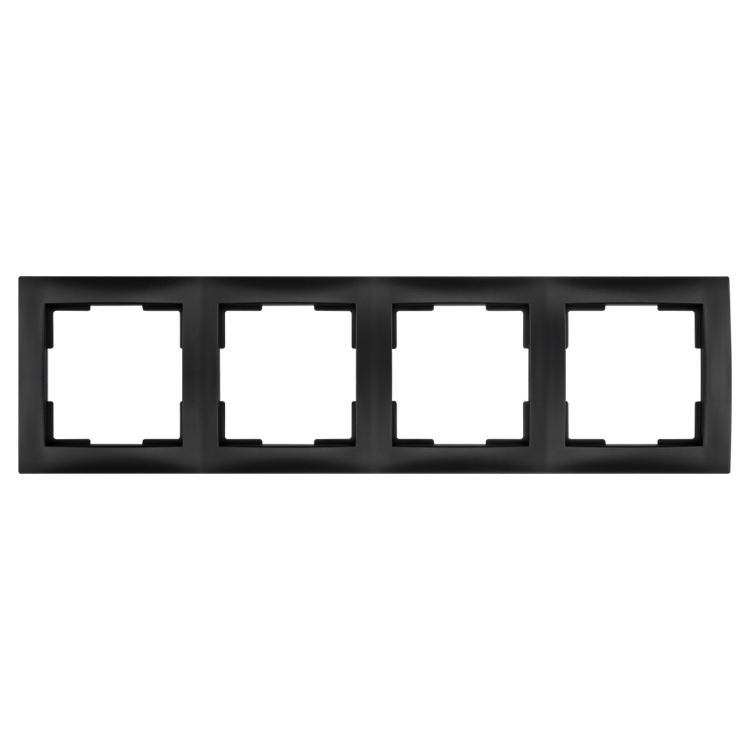 66.117.26 ION Industries E1 afdekraam 4-voudig - verticaal/horizontaal mat zwart 295 x 80 x 11 mm