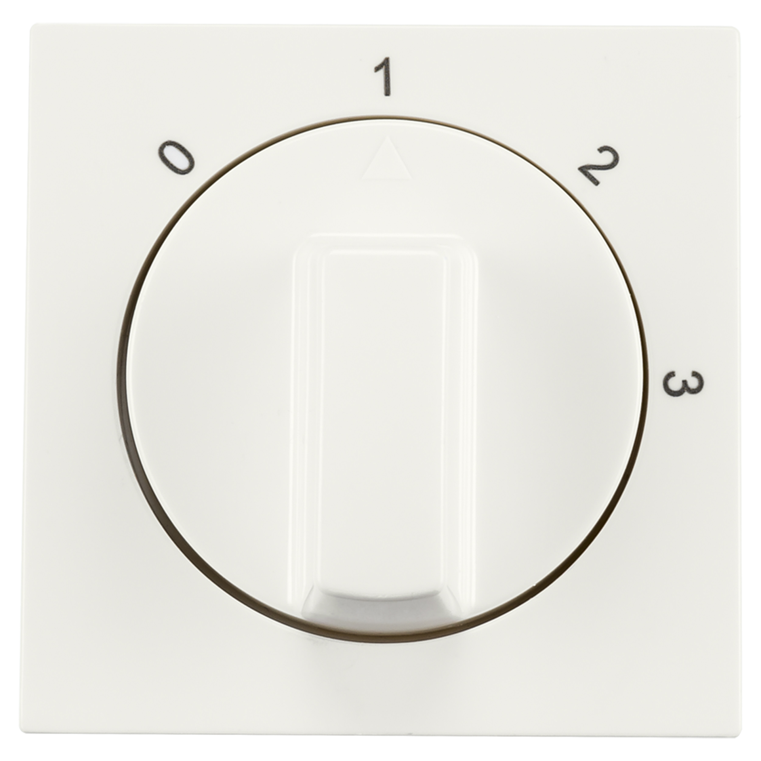 66.119.12 ION Industries E1 centraalplaat met knop - 3 standen mat alpin wit 55 x 55 mm