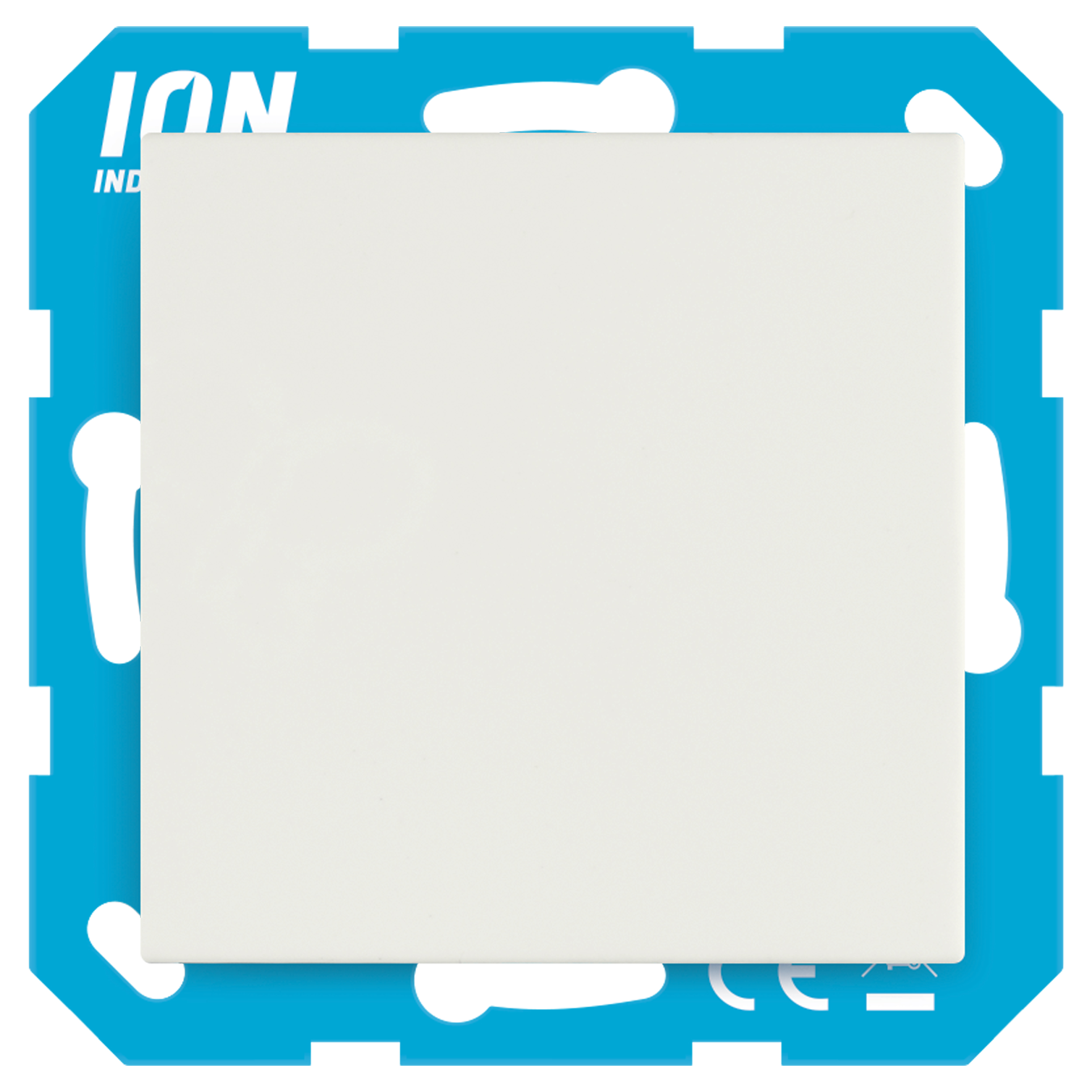 66.119.20 ION Industries E1 blindplaat  mat alpin wit 71 x 71 mm