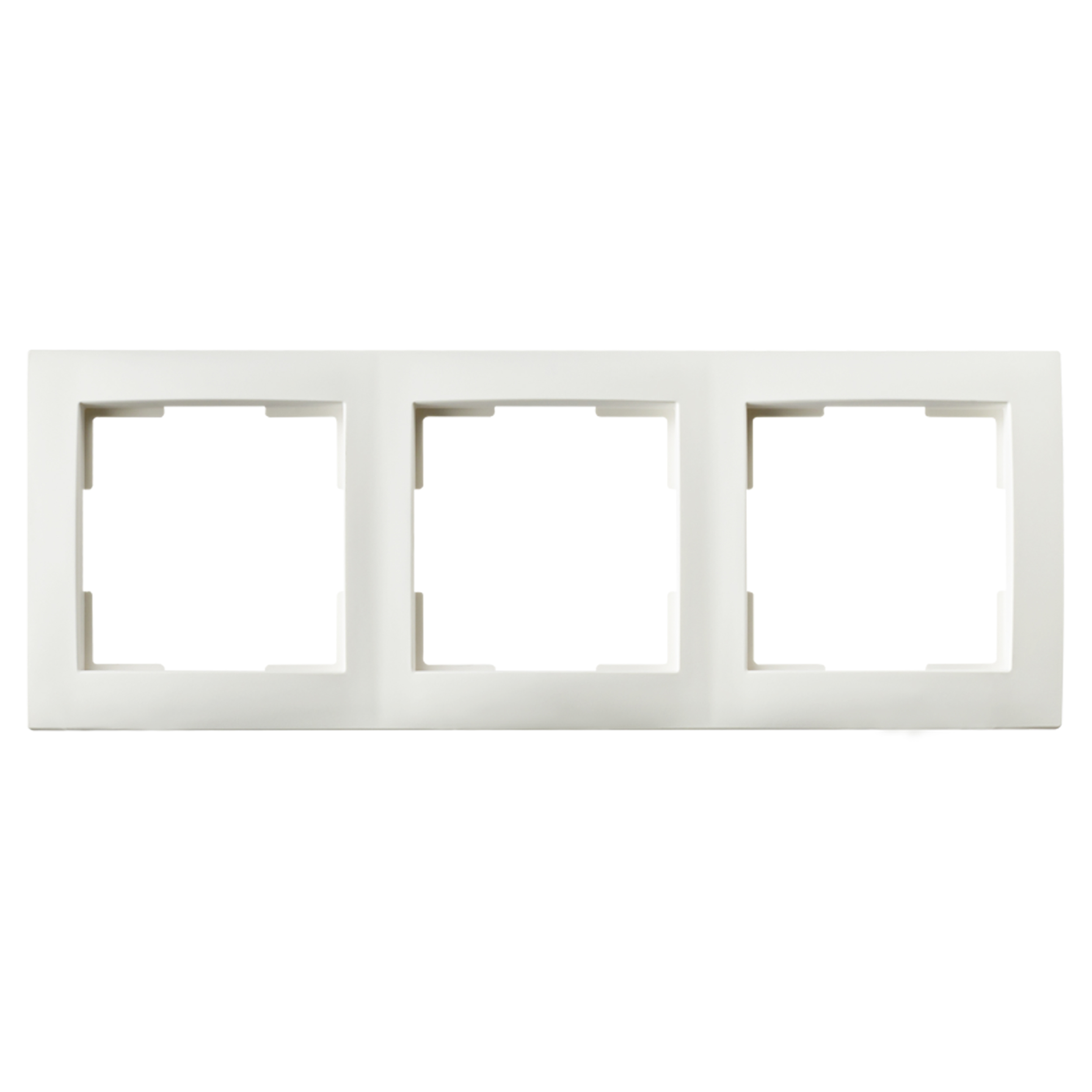 66.119.24 ION Industries E1 afdekraam 3-voudig - verticaal/horizontaal mat alpin wit 224 x 80 x 11 mm