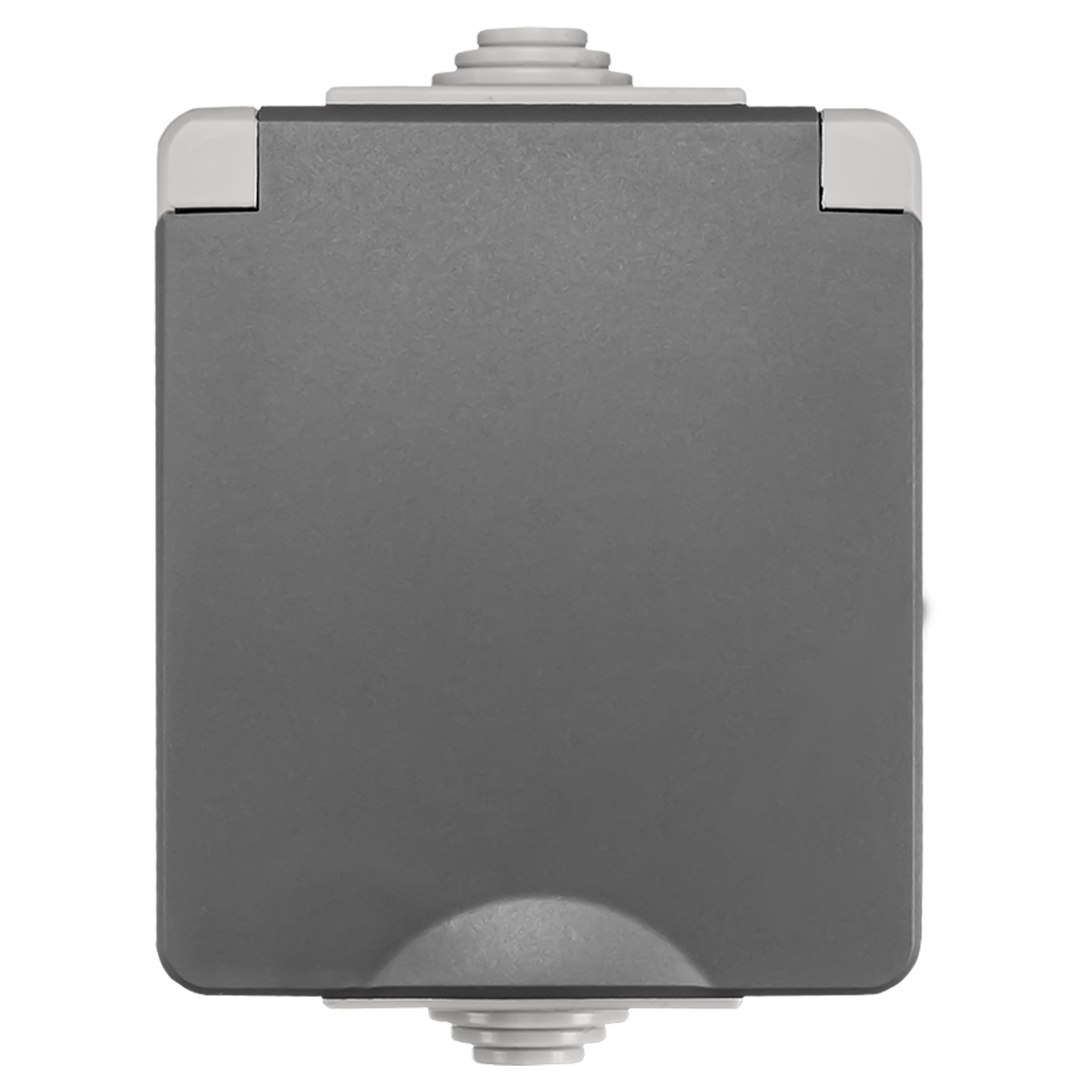 66.944.42 ION industries  contactdoos spatwaterdicht - opbouw - 1-voudig - randaarde - IP55 grijs 