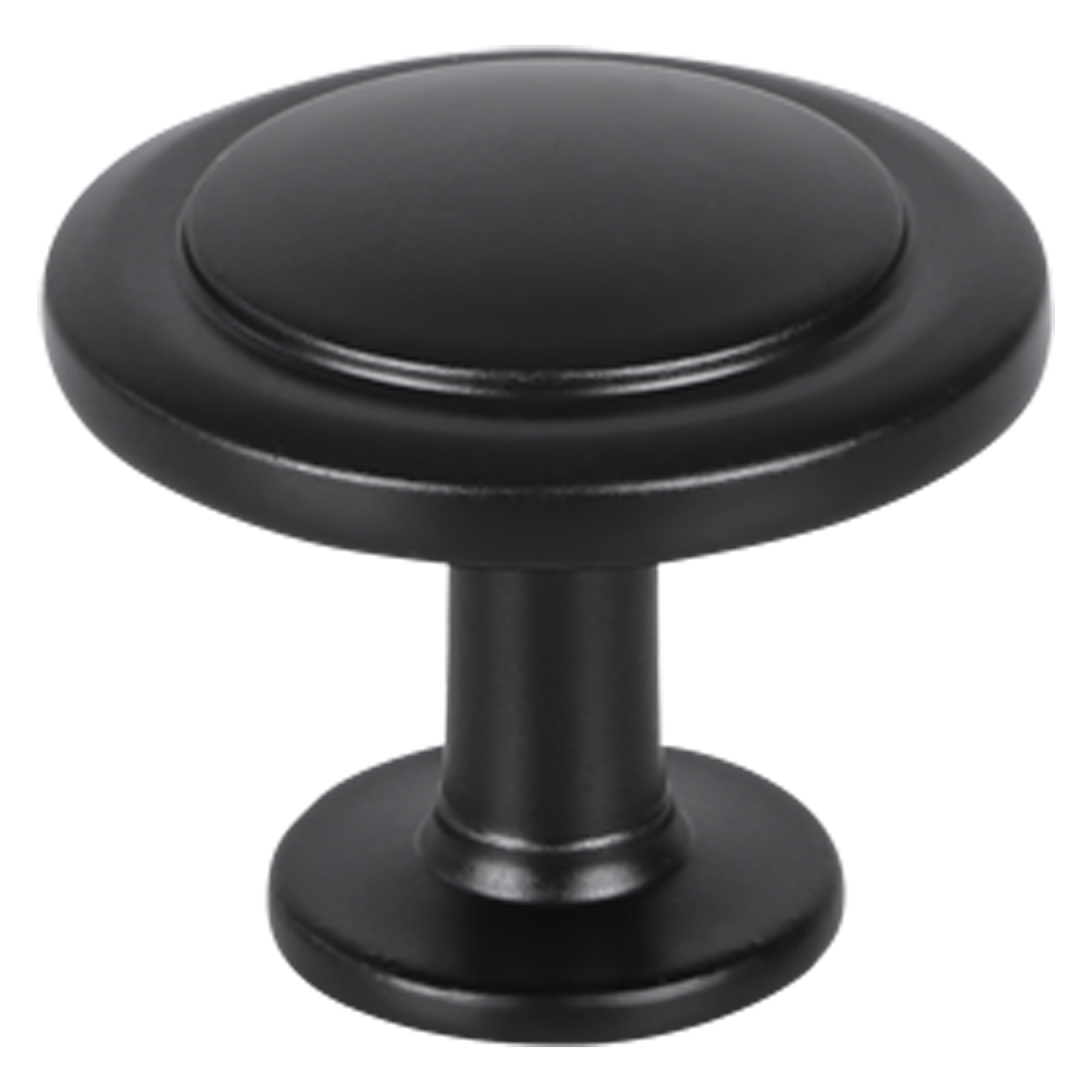 80.601.95 Starx  knop vlak - rond zwart 32 mm