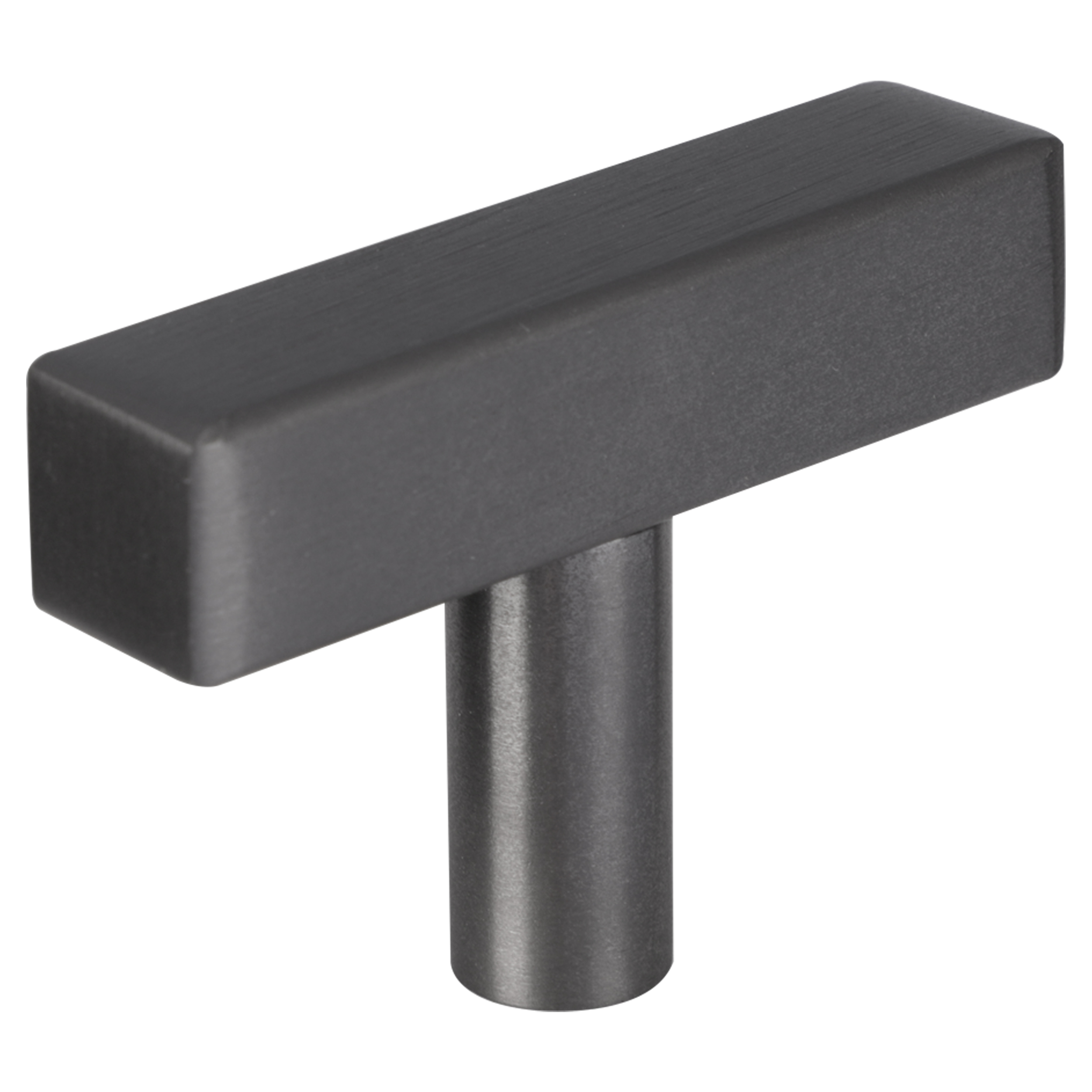 80.602.38 Starx  t-knop vierkant/rond gun metal 12 x 12 x 50 mm