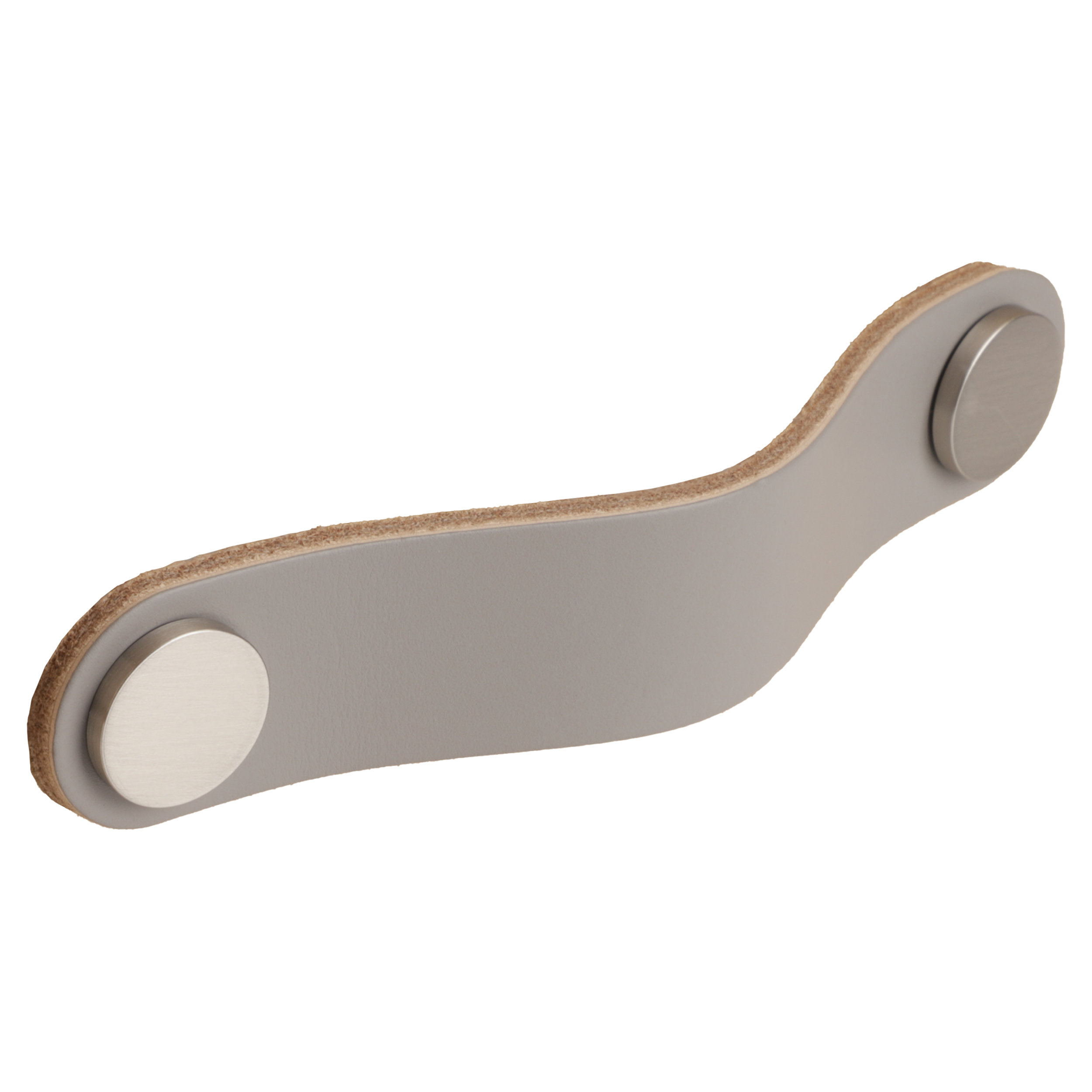 80.602.55 Starx  meubelgreep leer gun metal 25 x 96 mm