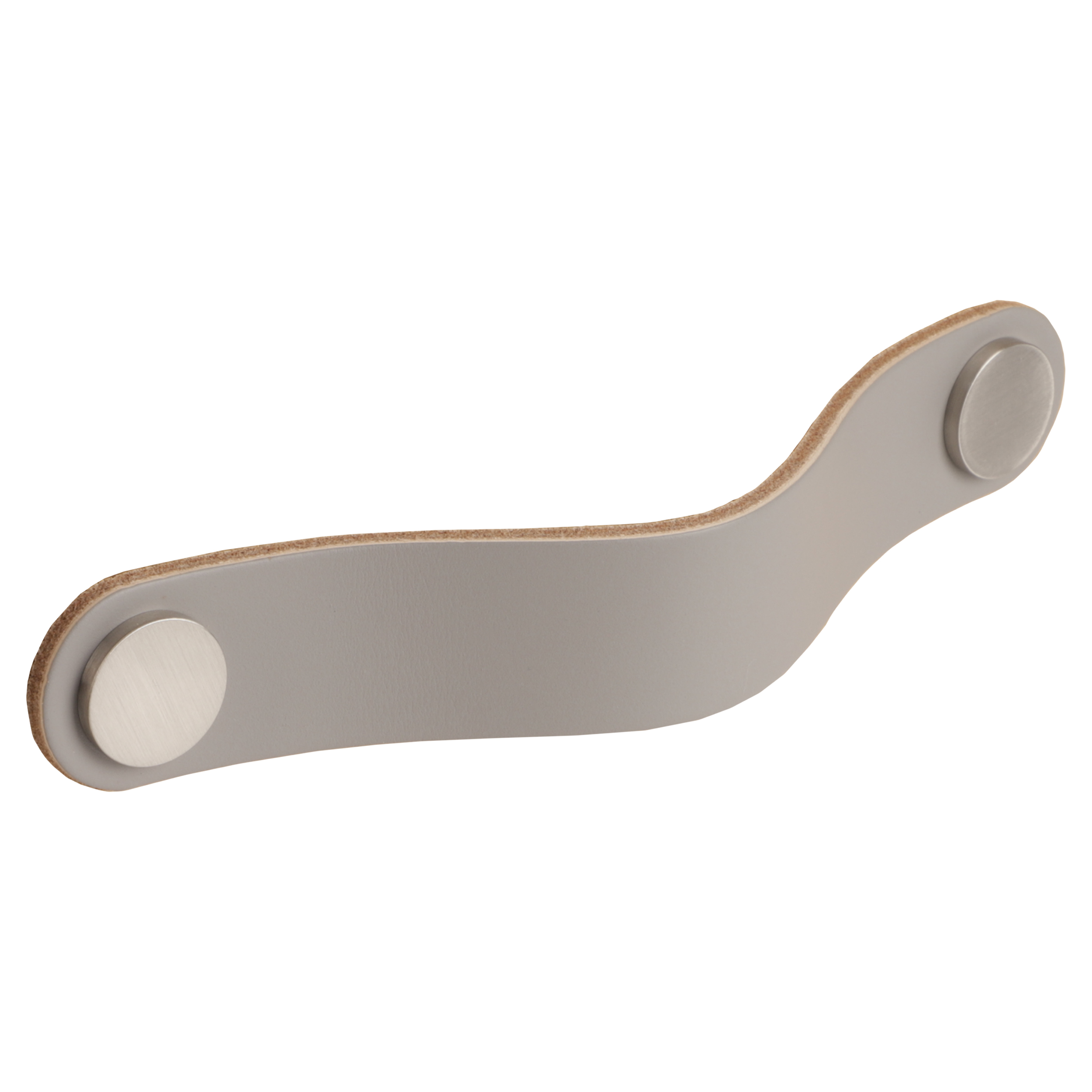 80.602.56 Starx  meubelgreep leer gun metal 25 x 128 mm