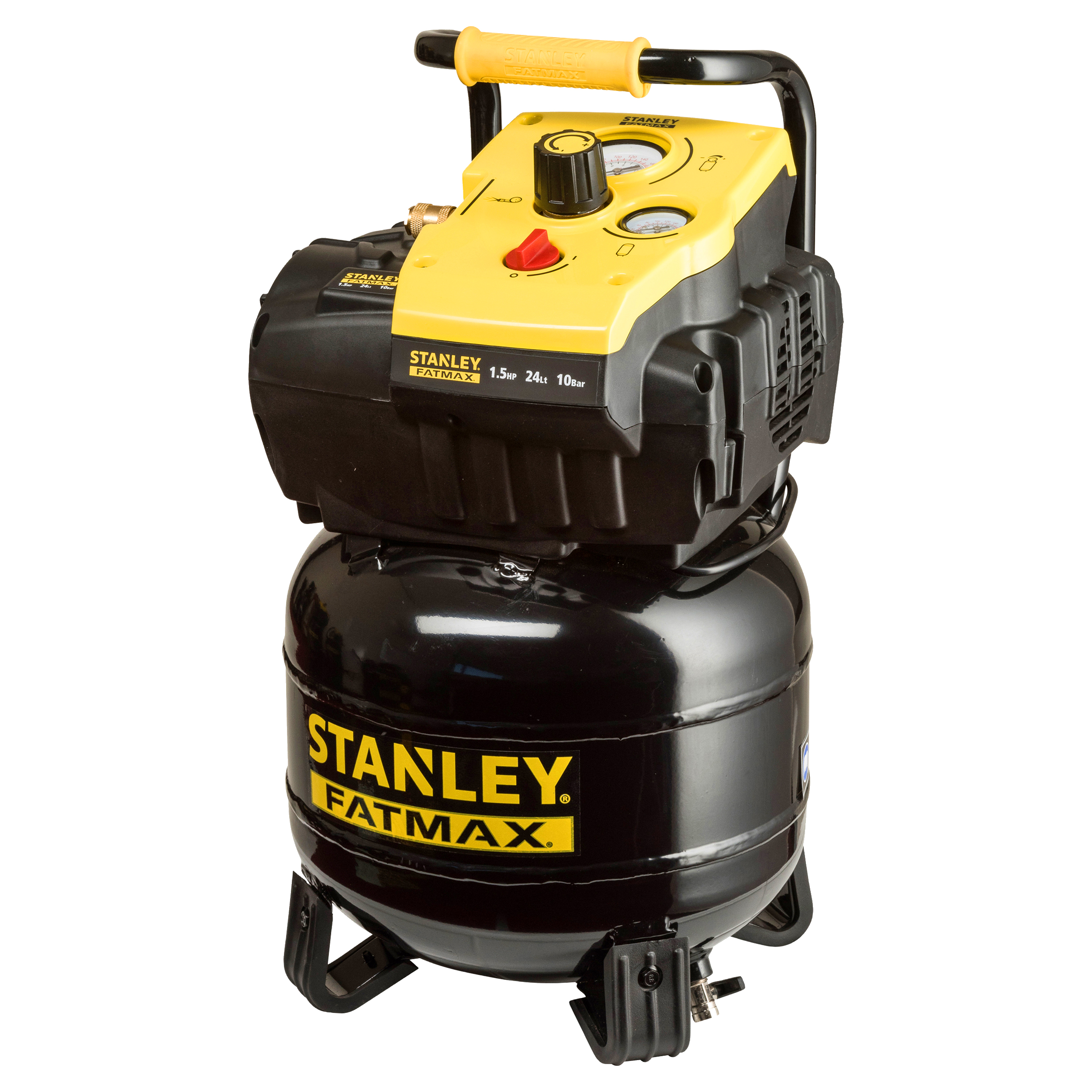 83.200.76 Stanley Fatmax compressor TAB 200/10/24V - FMXCM0021E zwart/geel 