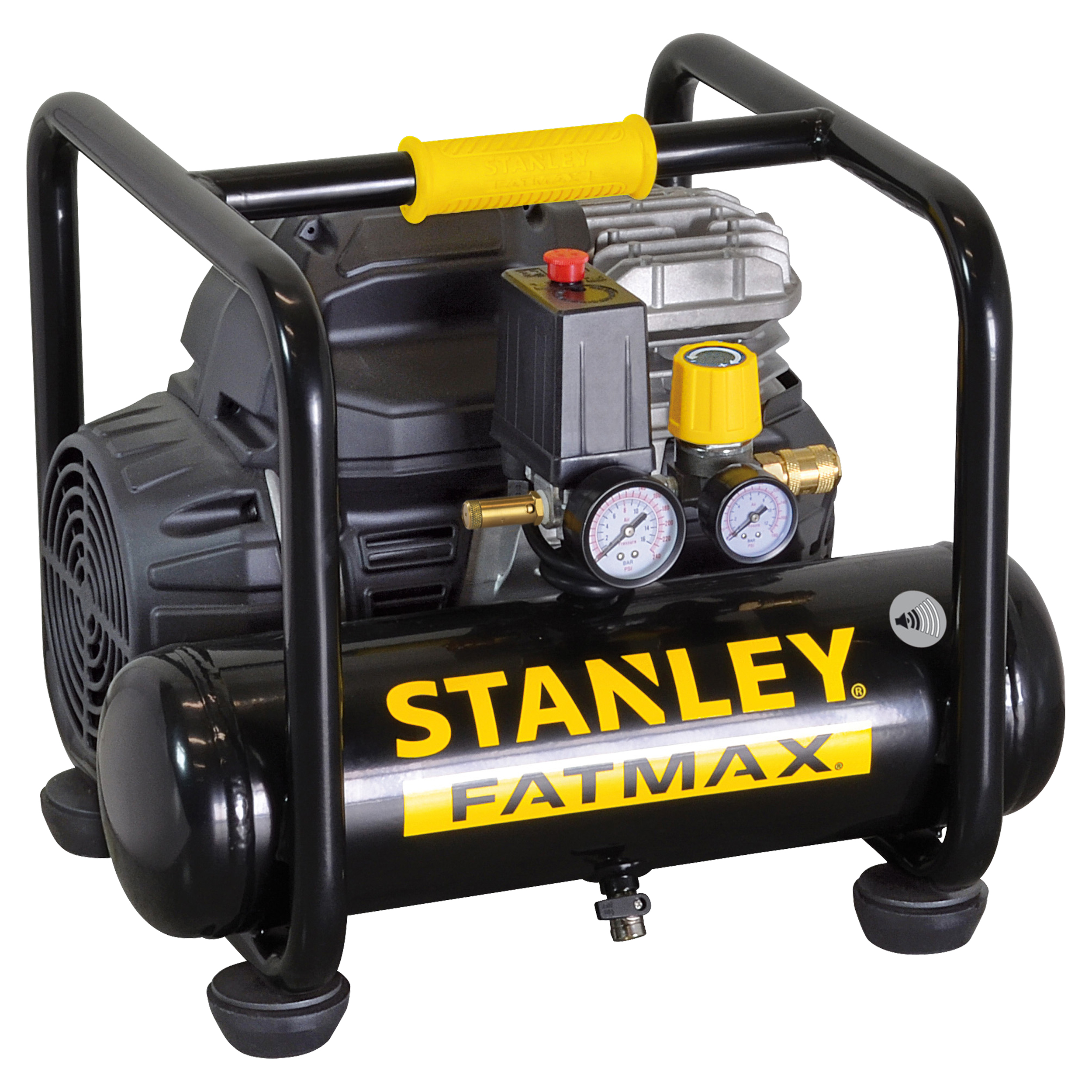 83.200.80 Stanley Fatmax compressor S244/8/6 - FMXCM0050E zwart/geel 