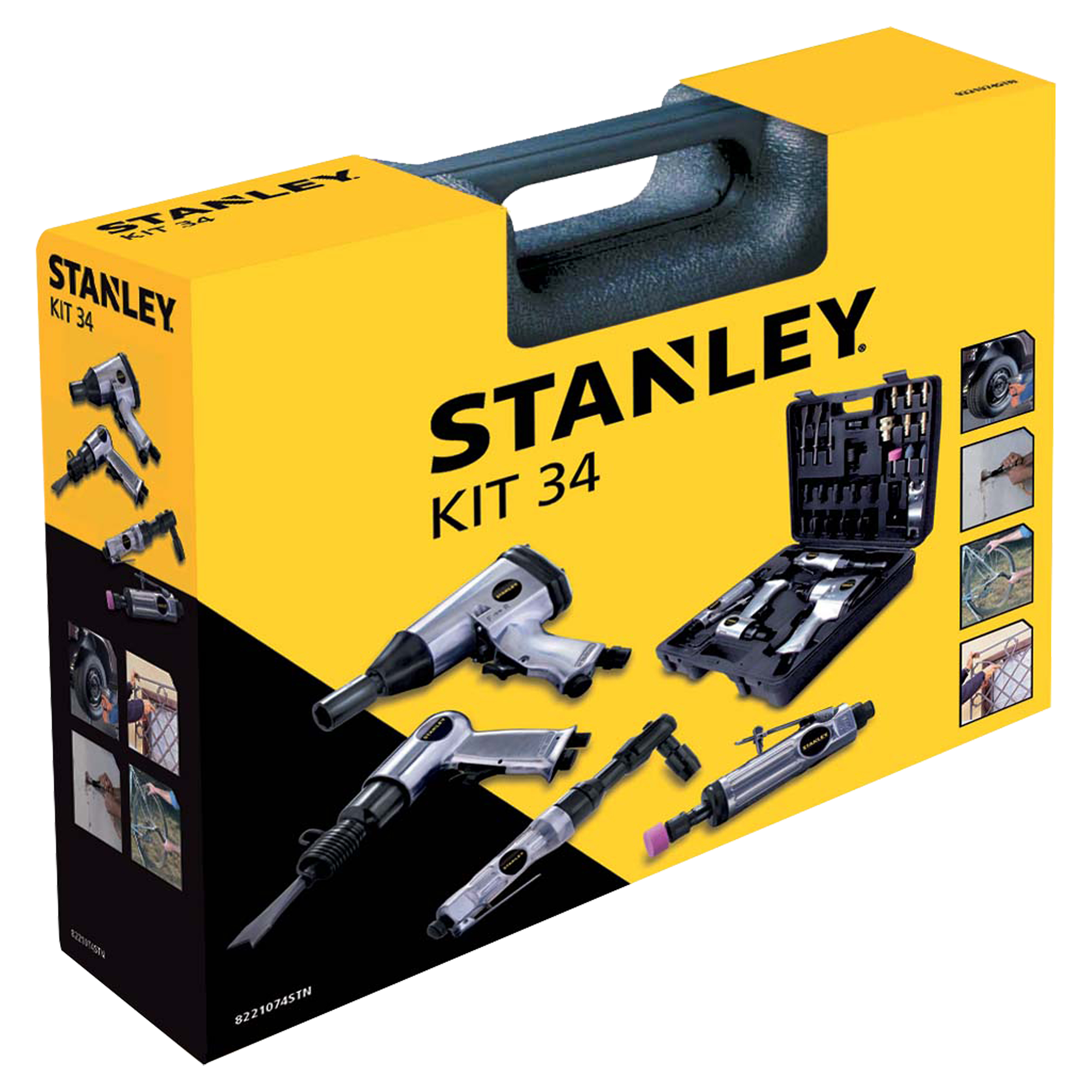 83.300.11 Stanley  luchtgereedschap set 34-delig - 8221074STN  