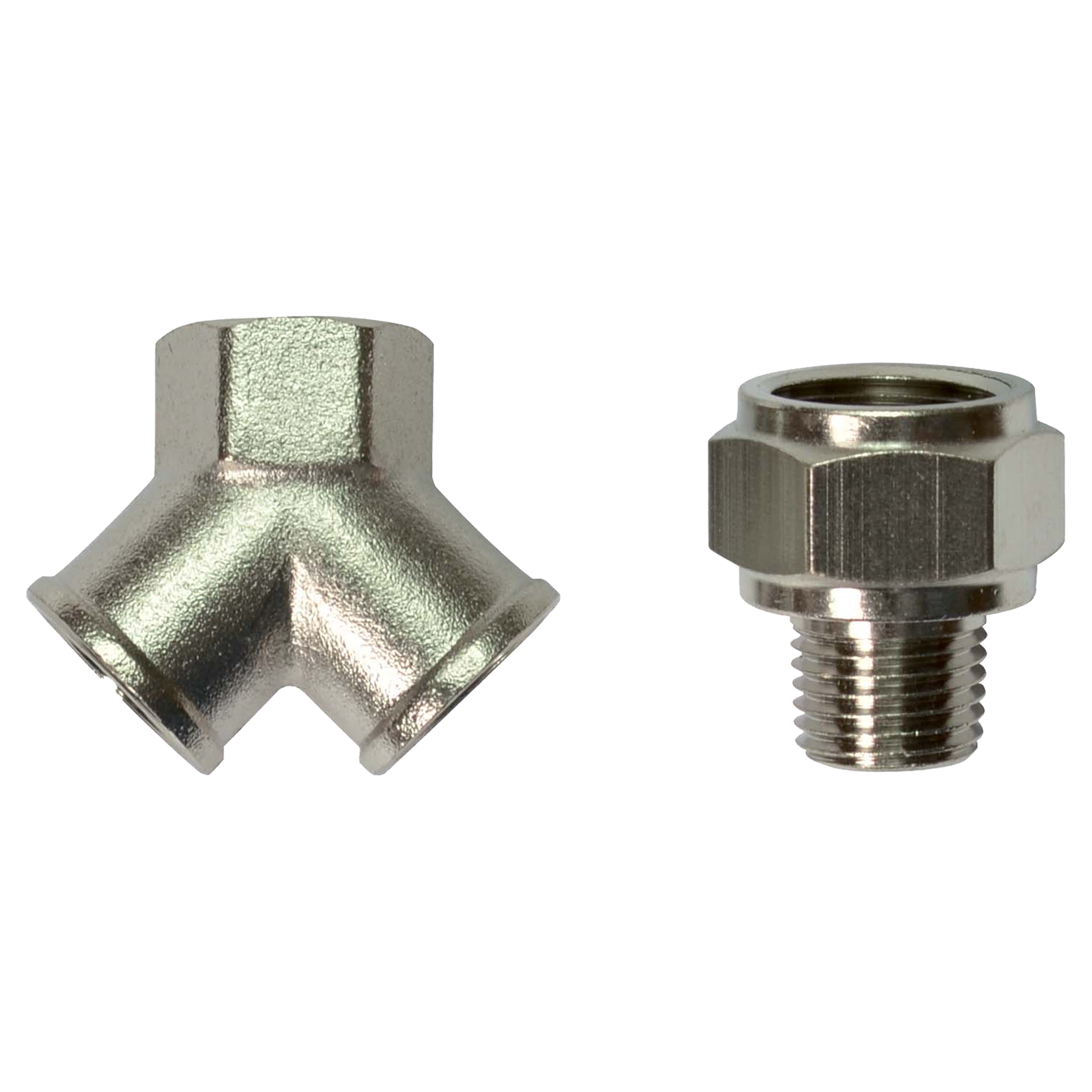 83.300.51 Stanley  verloopnippel 3-weg - 2 × 1/4 inch female - 1 × 3/8 inch female - 1 × 1/4 inch female - 156128XSTN  