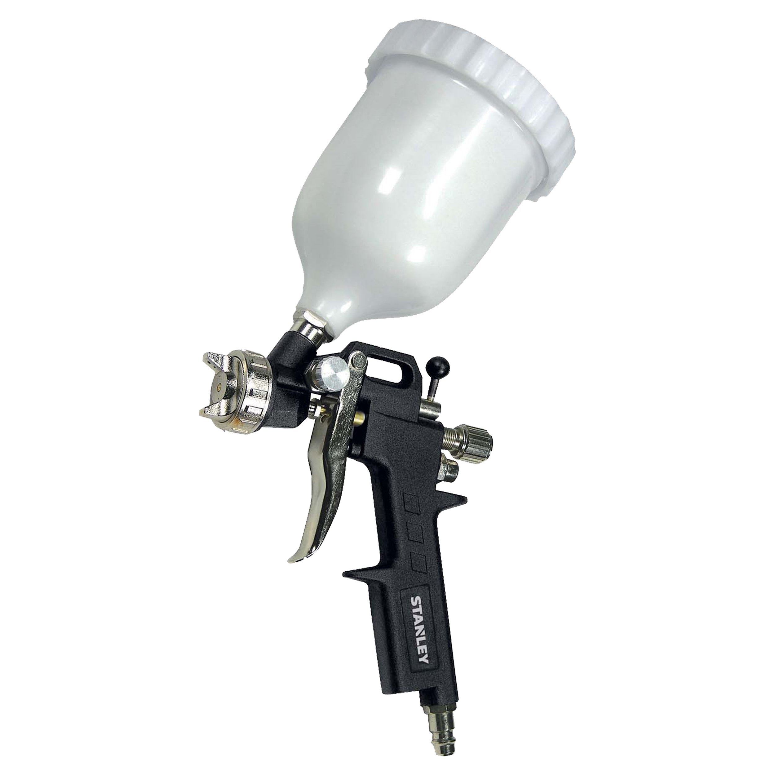 83.300.65 Stanley  spuitpistool voor priming/gravity - 160132XSTN zwart/wit 