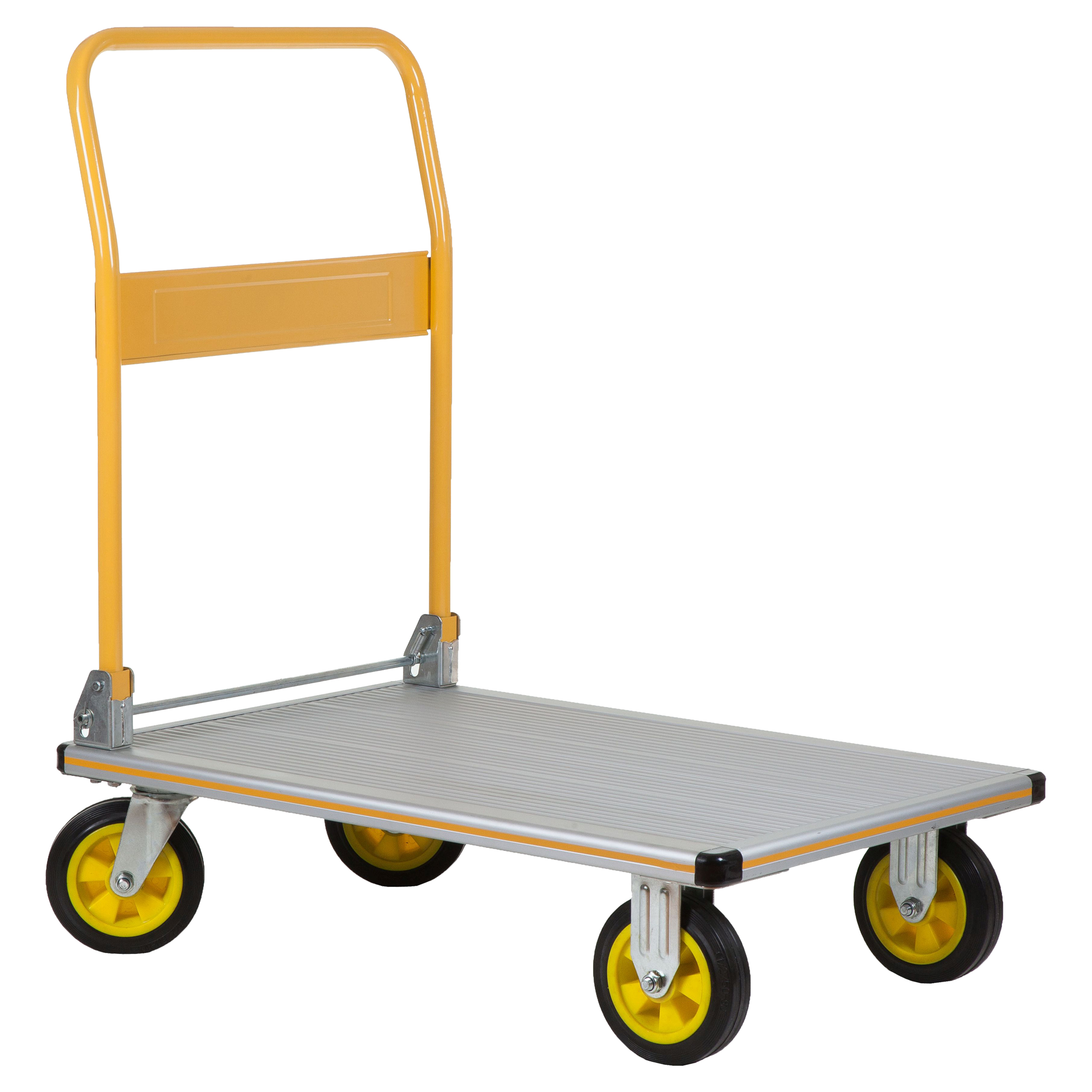 83.500.05 Stanley  platformwagen vouwbaar - aluminium - 250 kg - SXWT-PC511 geel/grijs 90 x 61 x 101 cm