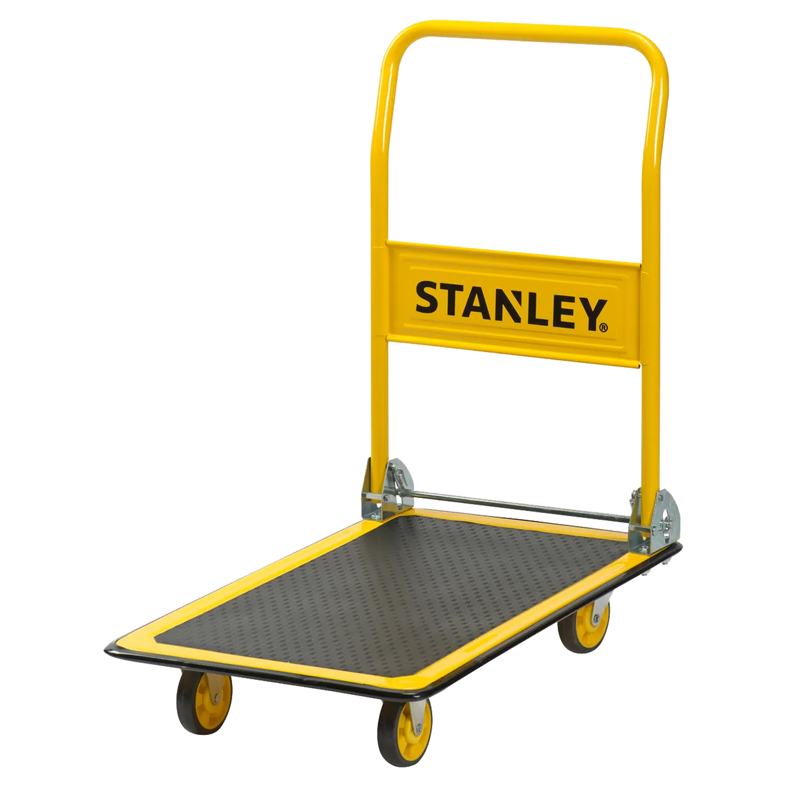 83.500.20 Stanley  platformwagen vouwbaar - staal - 150 kg - SXWT-PC527 zwart/geel 73.5 x 47 x 83 cm