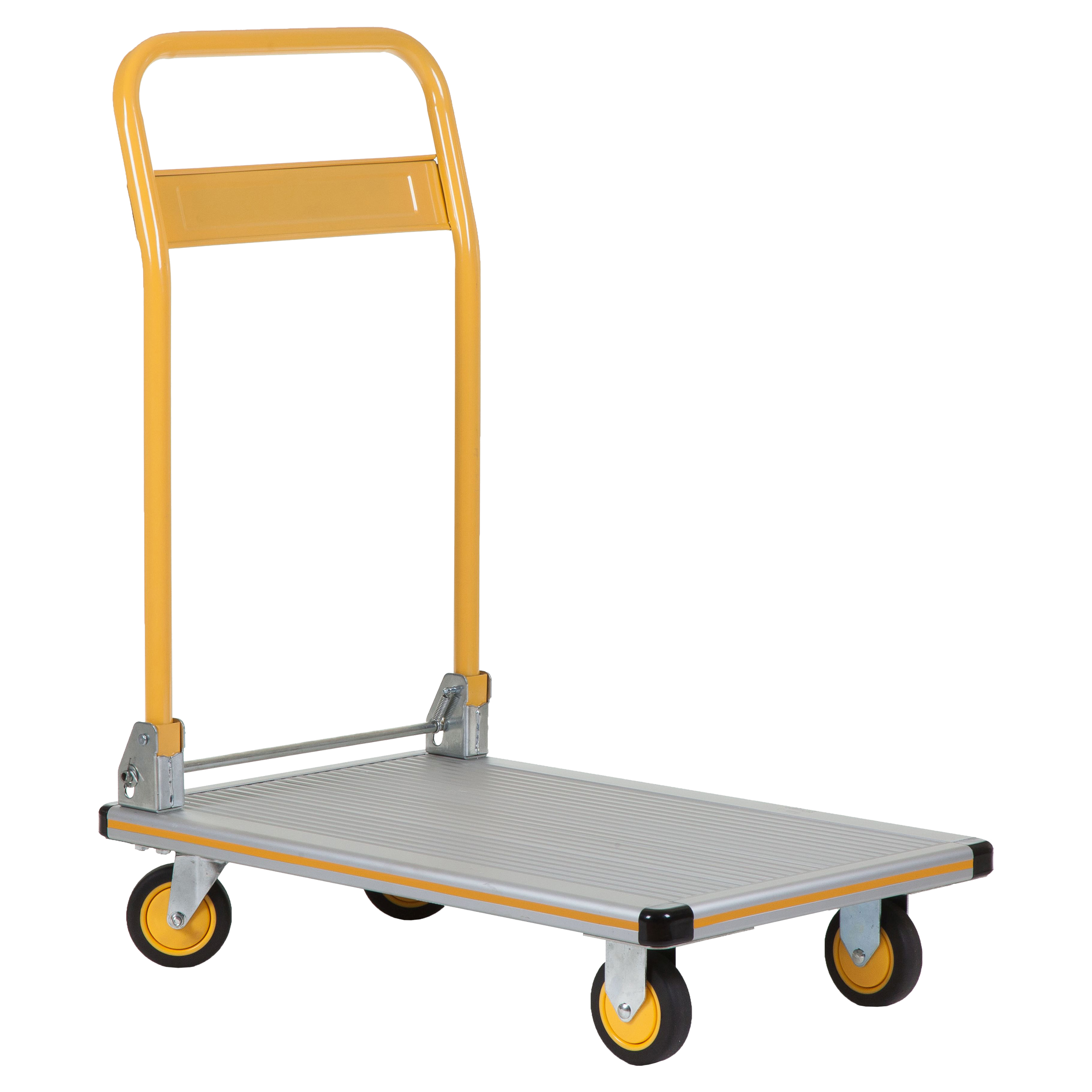 83.500.47 Stanley  platformwagen vouwbaar - aluminium - 150 kg - SXWT-PC510 geel/grijs 74 x 47 x 90 cm