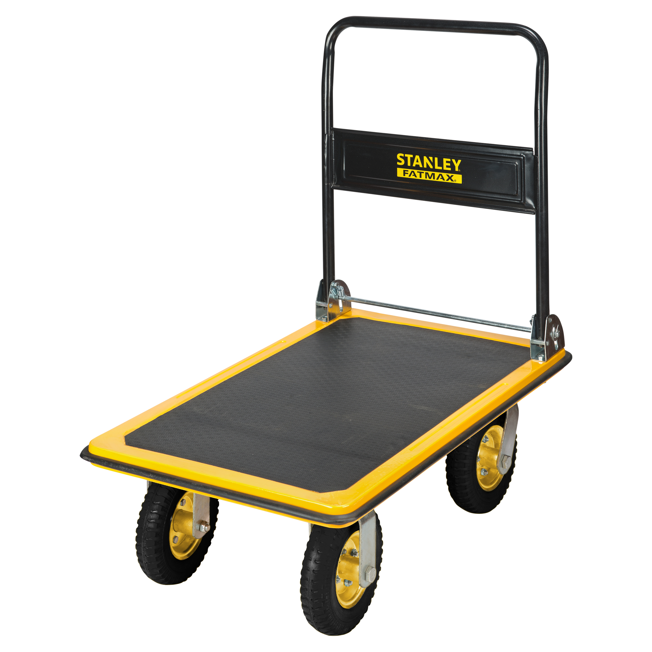 83.500.75 Stanley  platformwagen vouwbaar - staal - 350 kg - FXWT-704 zwart/geel 90.5 x 60.5 x 86.4 cm