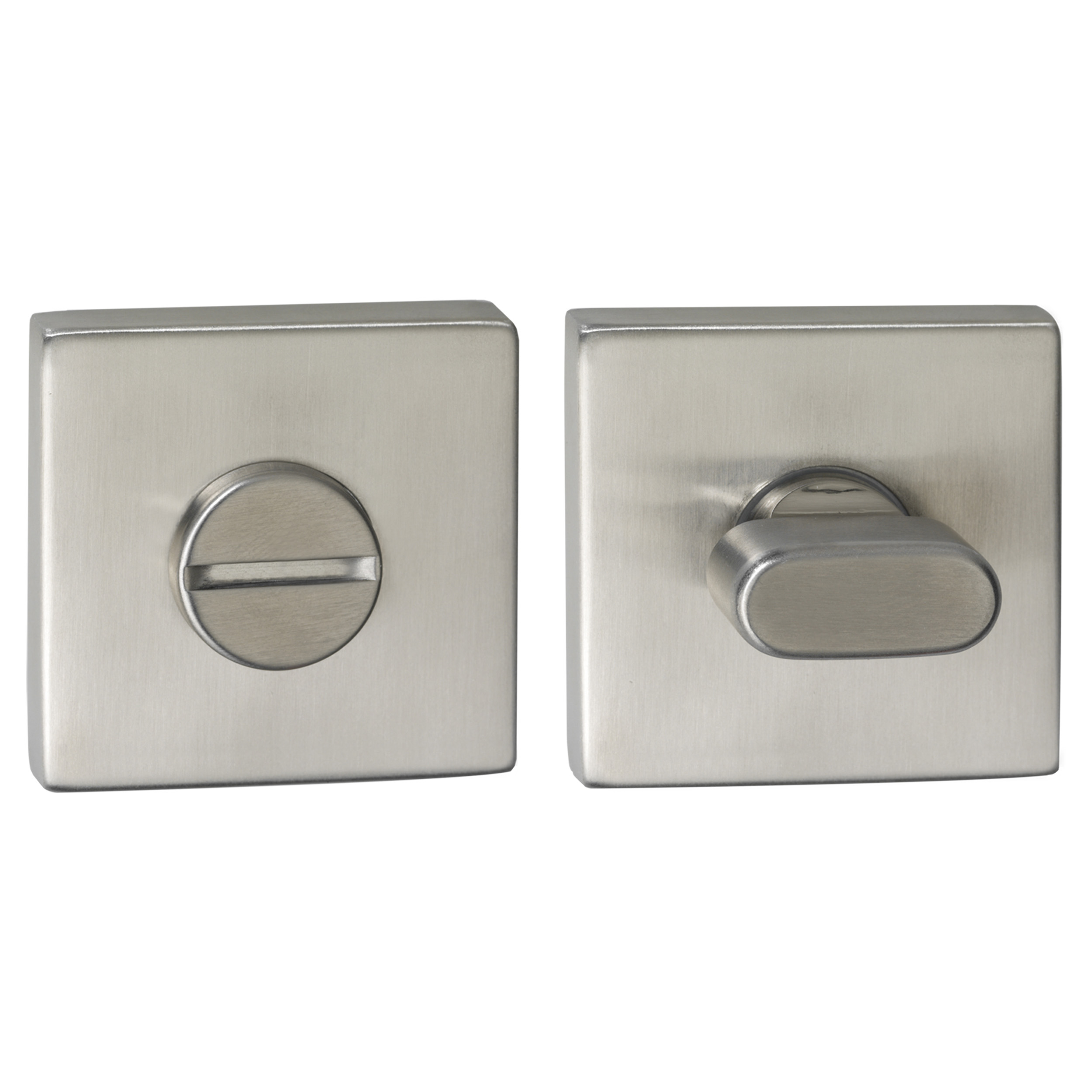 86.000.16 Impresso  rozet WC - vierkant - verdekt - RVS  Ø52 x 8 mm