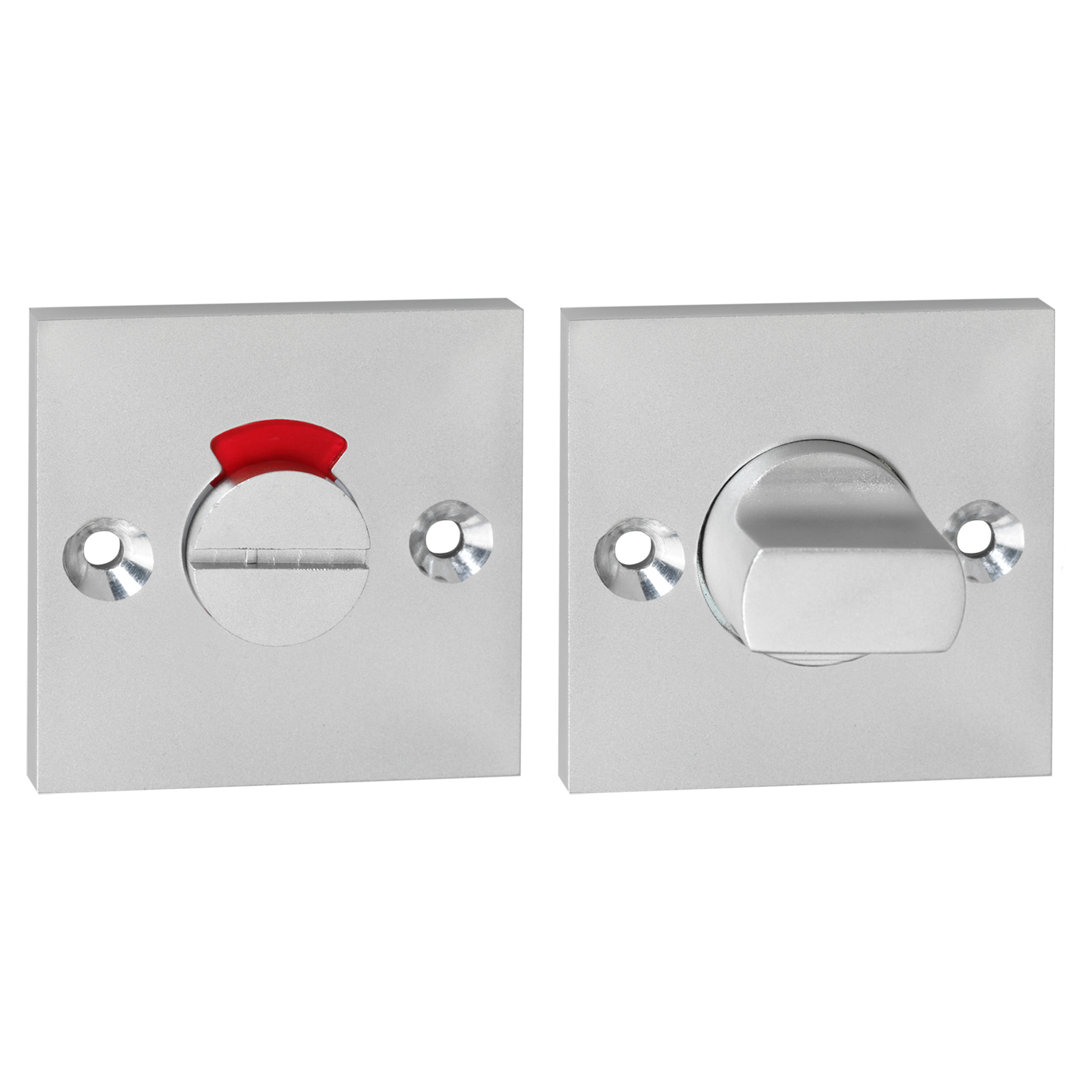 86.001.12 Impresso  rozet WC - vierkant - aluminium F1  Ø50 x 7 mm