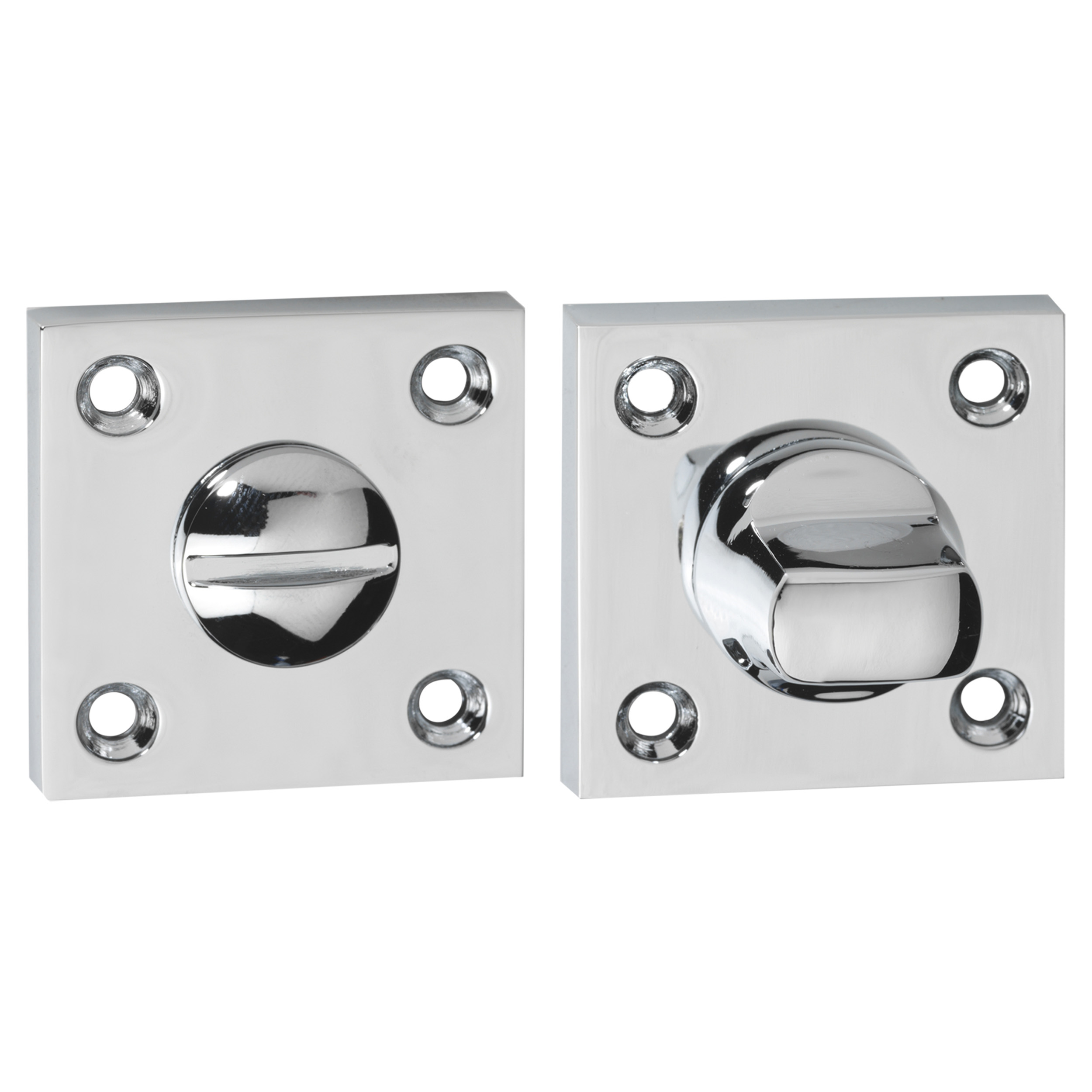 86.003.12 Impresso  rozet WC - vierkant chroom Ø43 x 6 mm