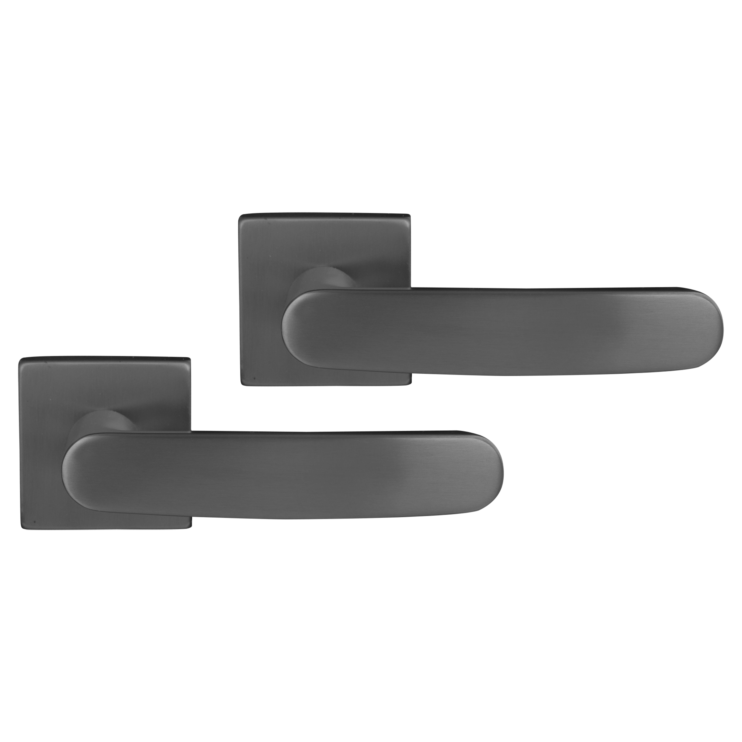 86.022.29 Differnz Eindhoven deurkruk vierkant rozet - blind gun metal 