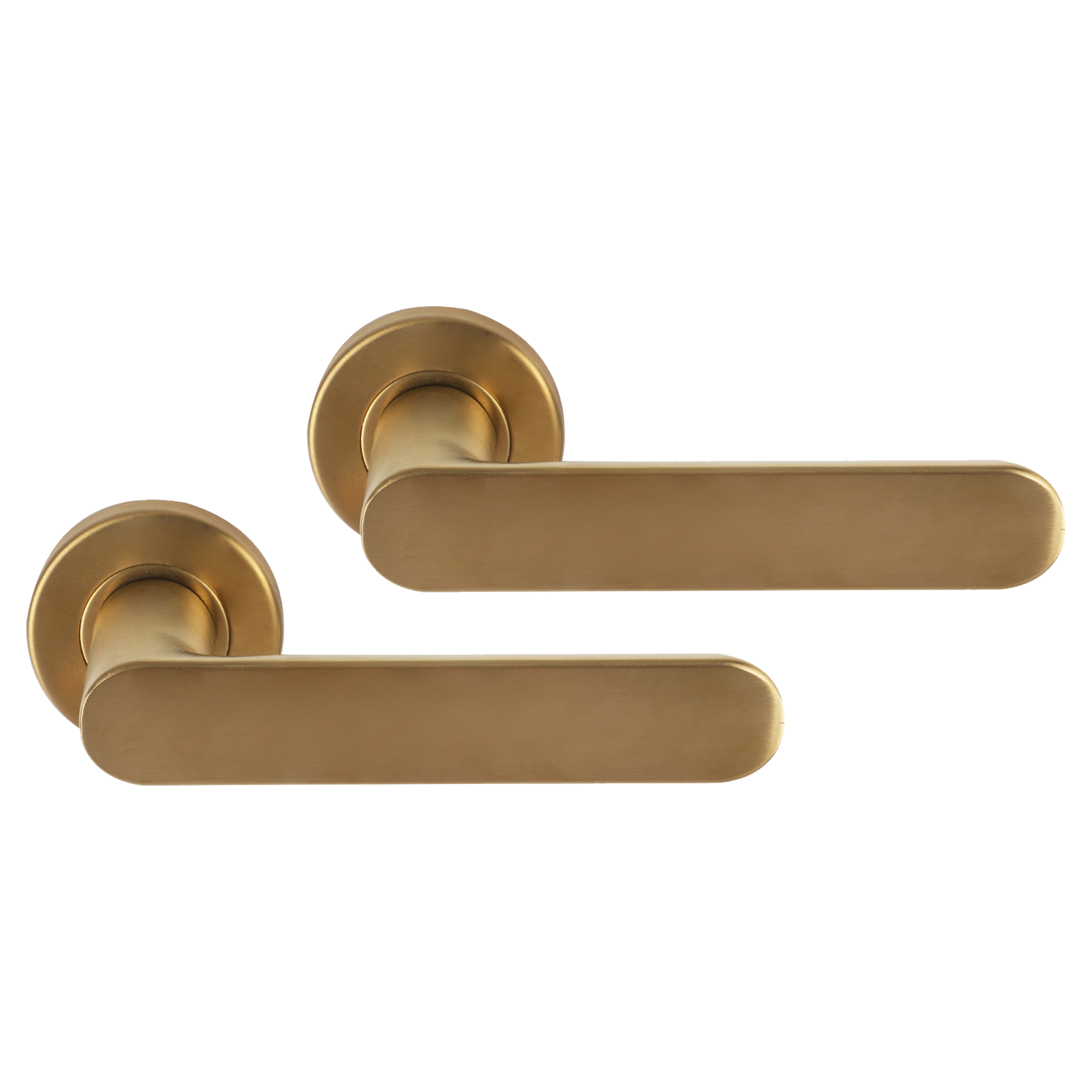 86.022.36 Differnz Eindhoven deurkruk rond rozet - blind goud 