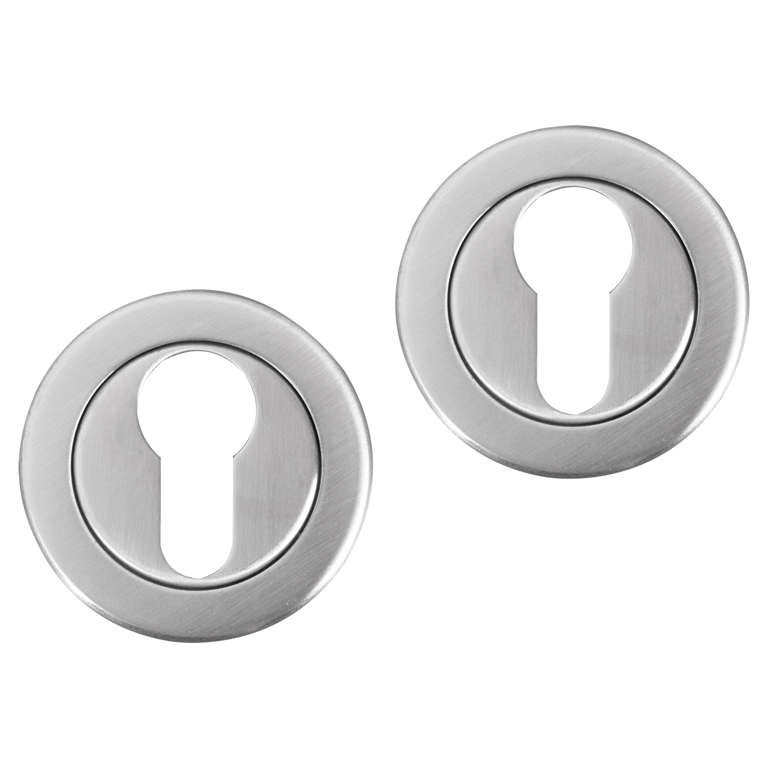 86.030.02 Differnz  rozet rond - cilinder mat chroom 