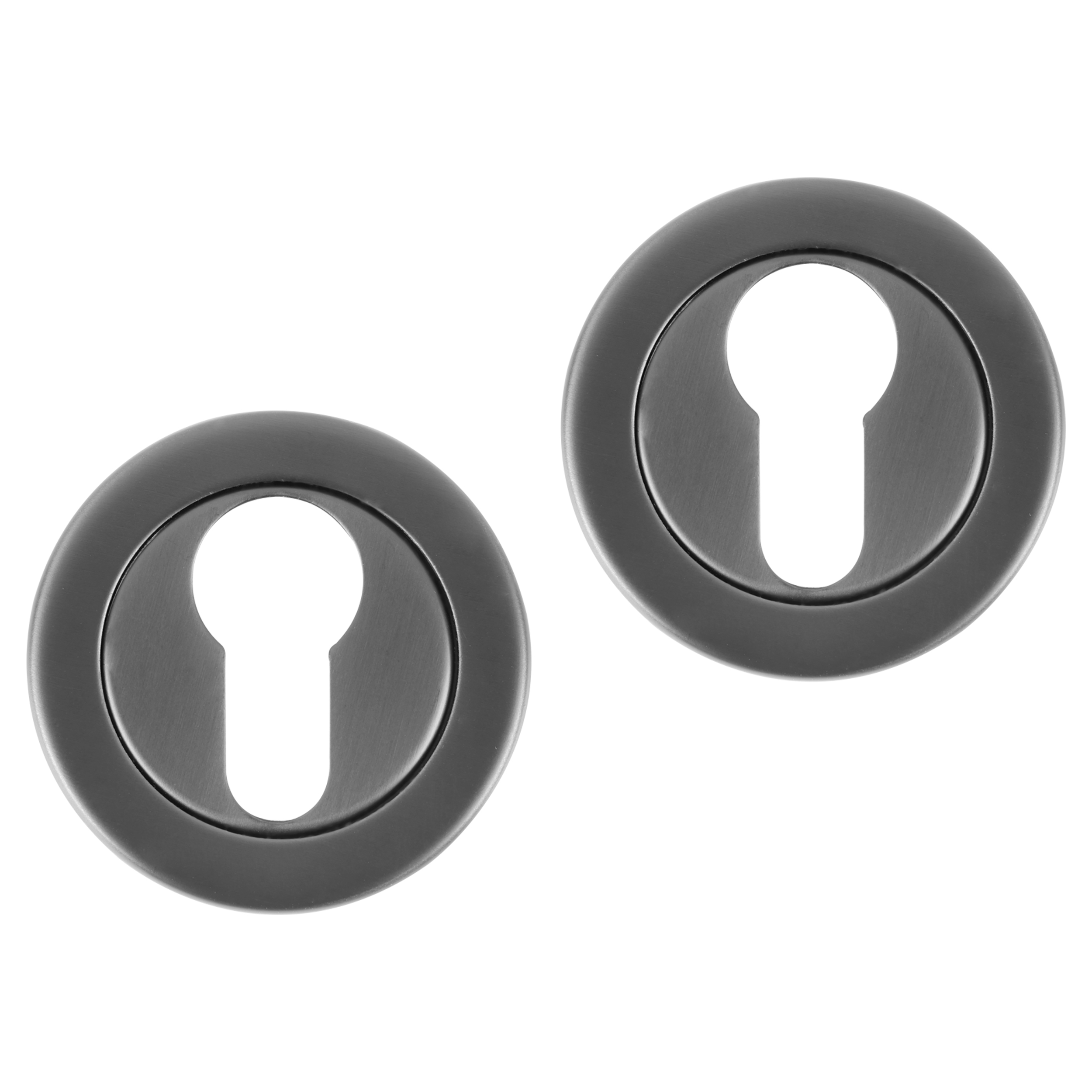 86.030.22 Differnz  rozet rond - cilinder gun metal 