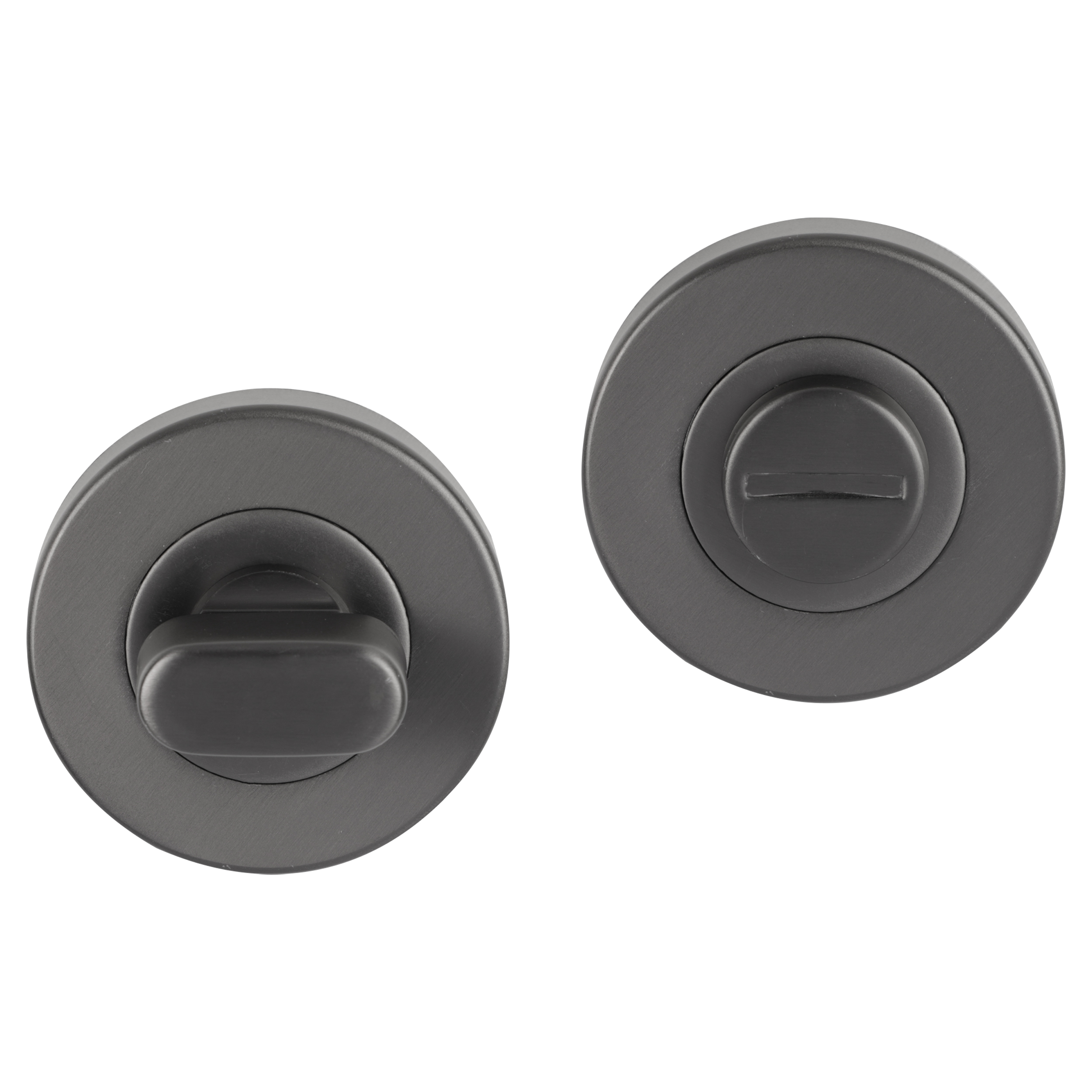 86.030.23 Differnz  rozet rond - WC gun metal 