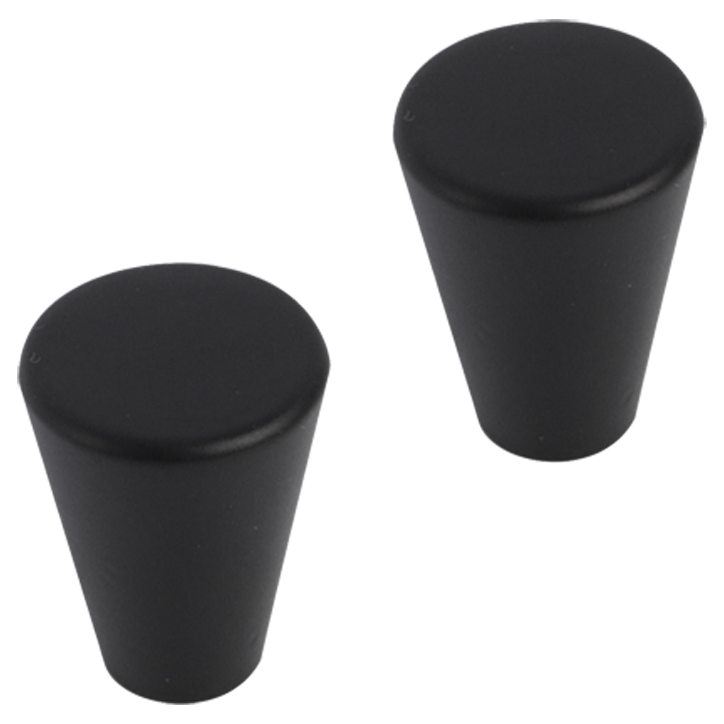 86.045.11 Differnz Rotterdam knop 20 mm mat zwart 