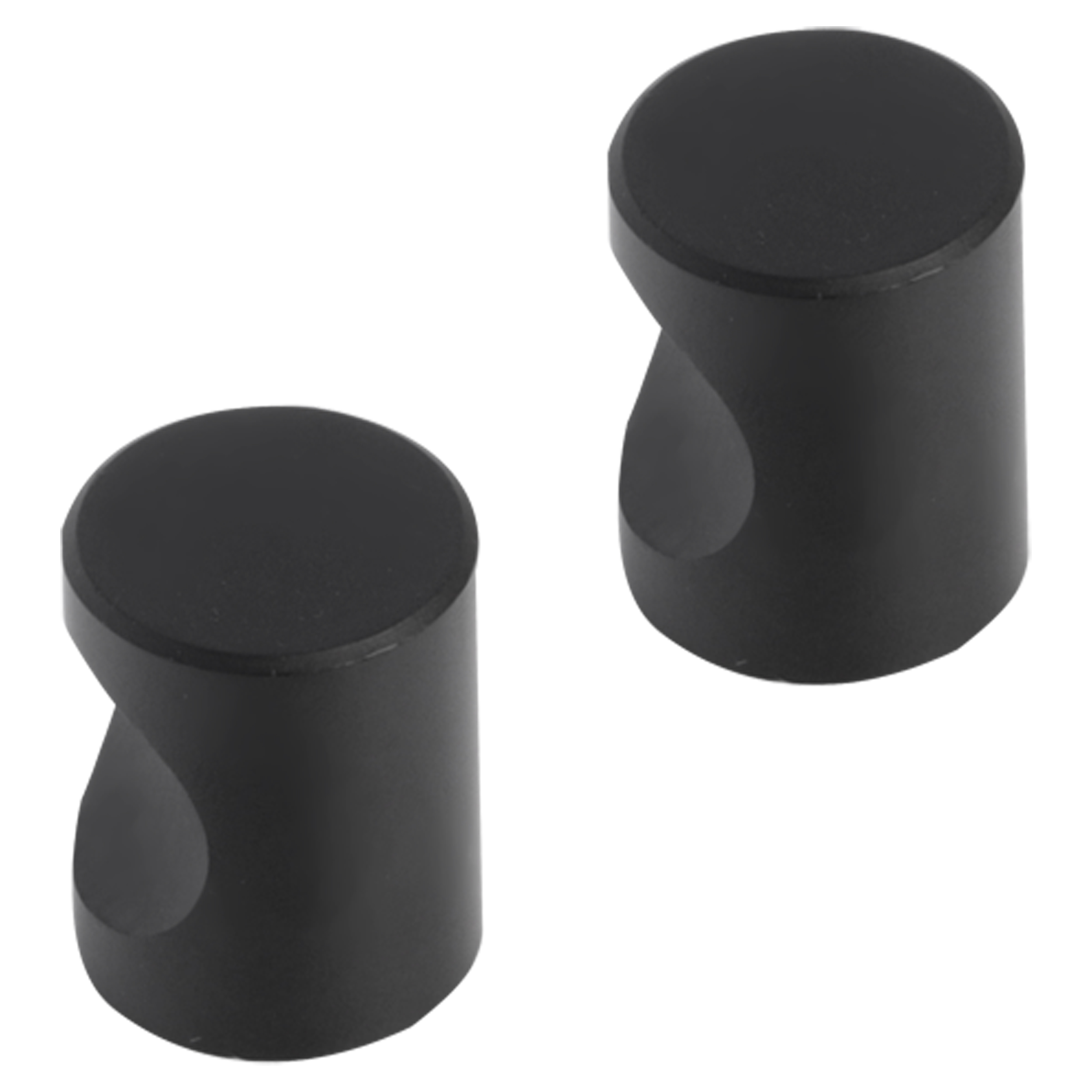 86.048.11 Differnz  knop cilinder mat zwart 20 mm