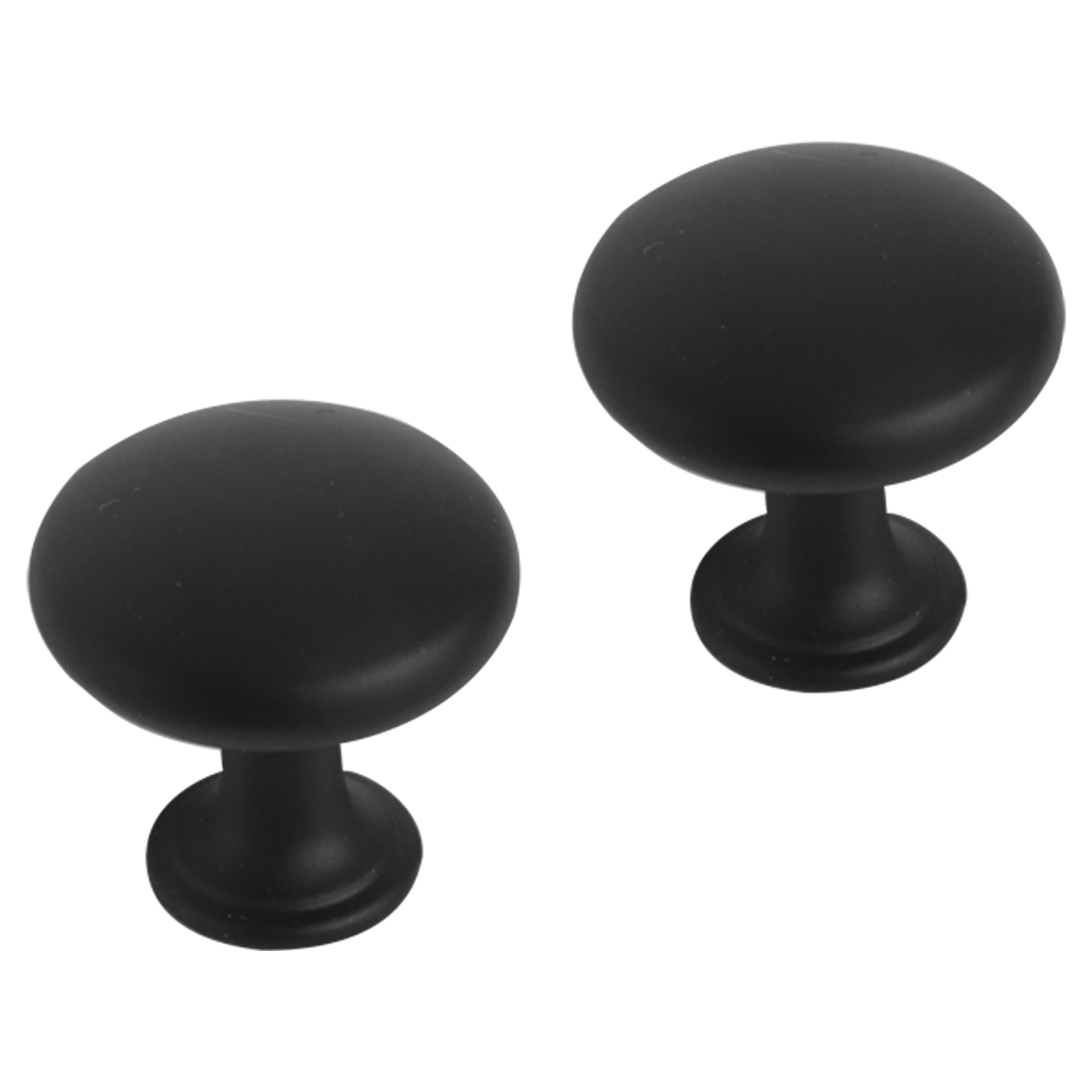86.048.19 Differnz  knop rond - bol mat zwart 30 mm