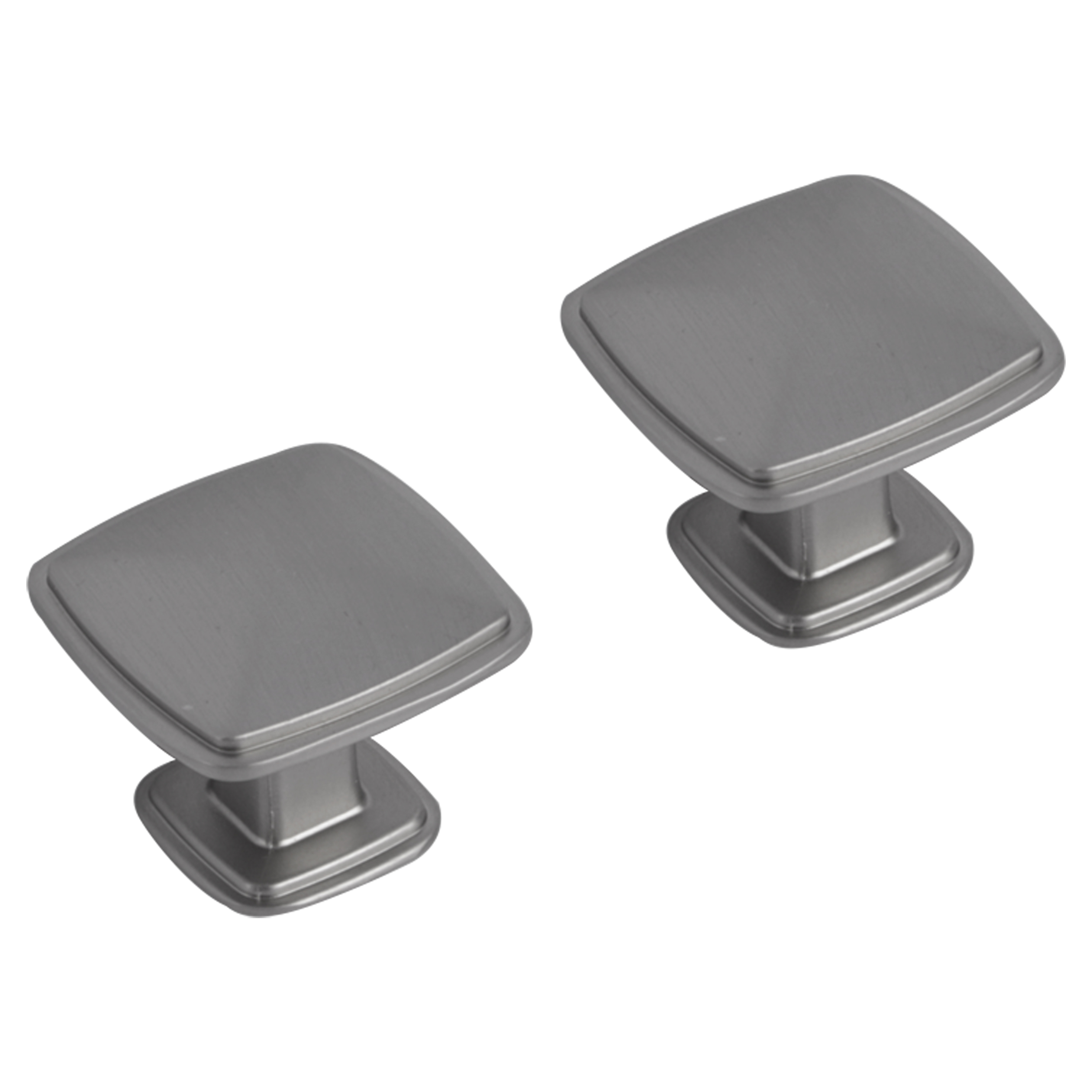 86.048.40 Differnz  knop vierkant gun metal 25 mm