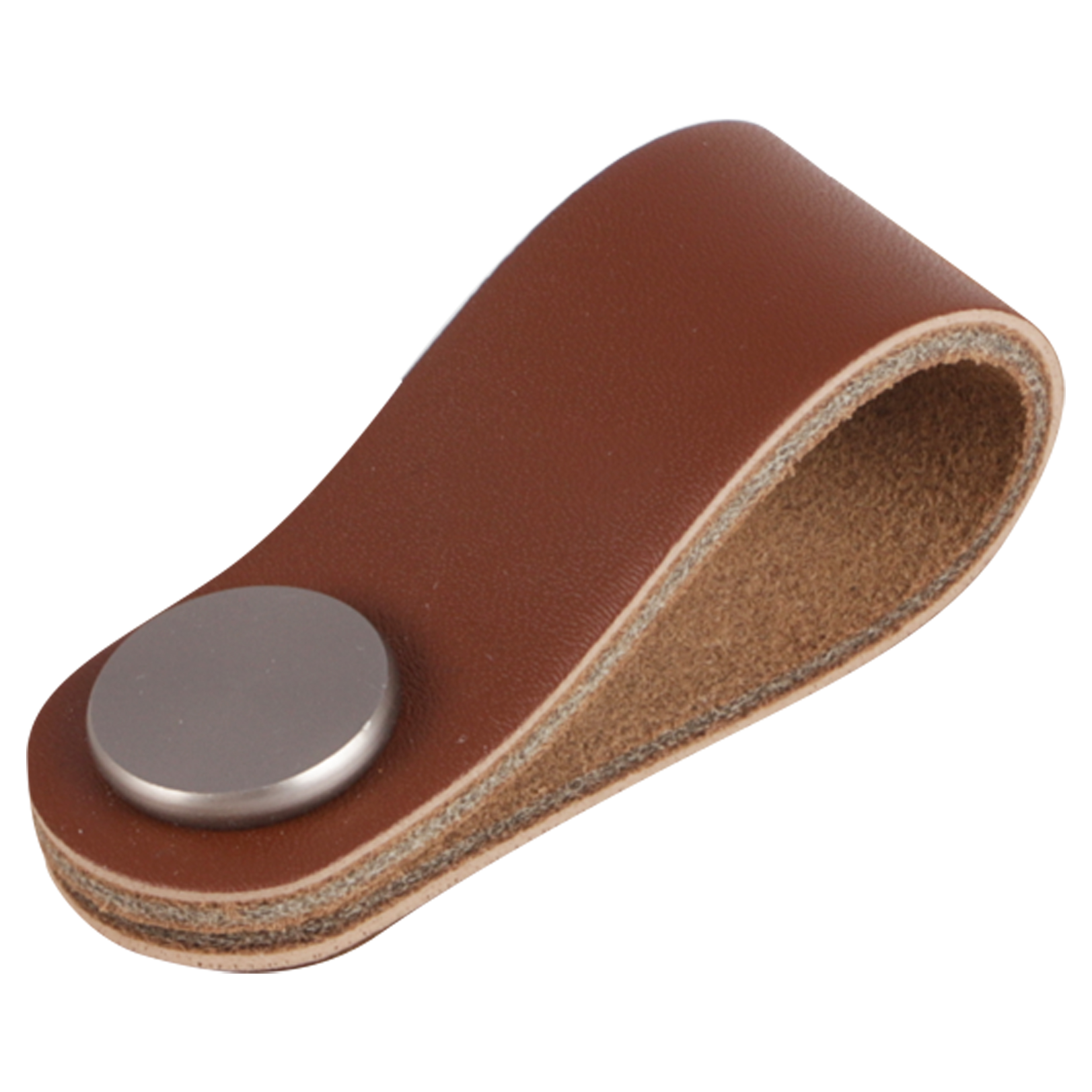 86.048.68 Differnz  knop leer cognac bruin 