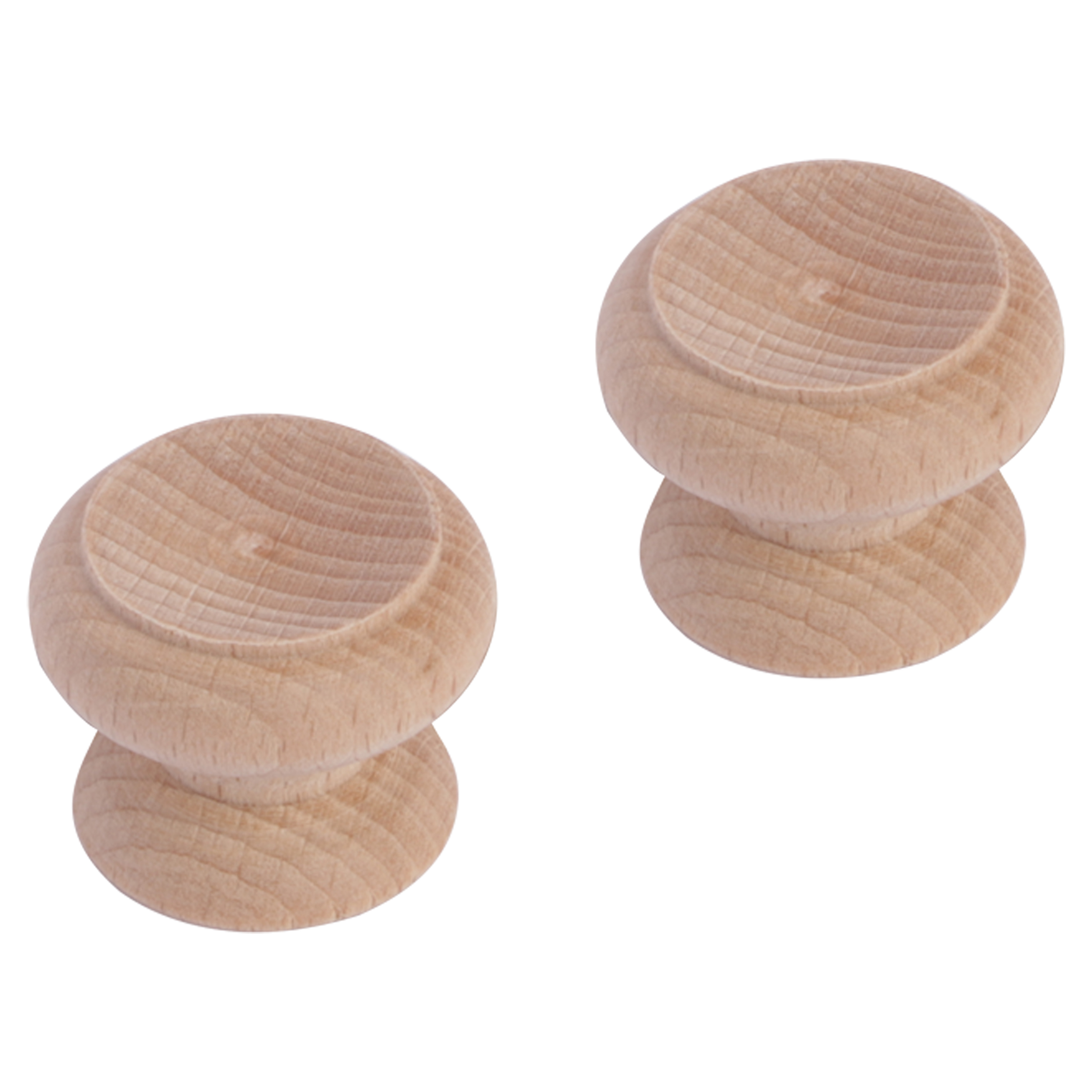86.048.73 Differnz  knop rond - hol - hout  30 mm