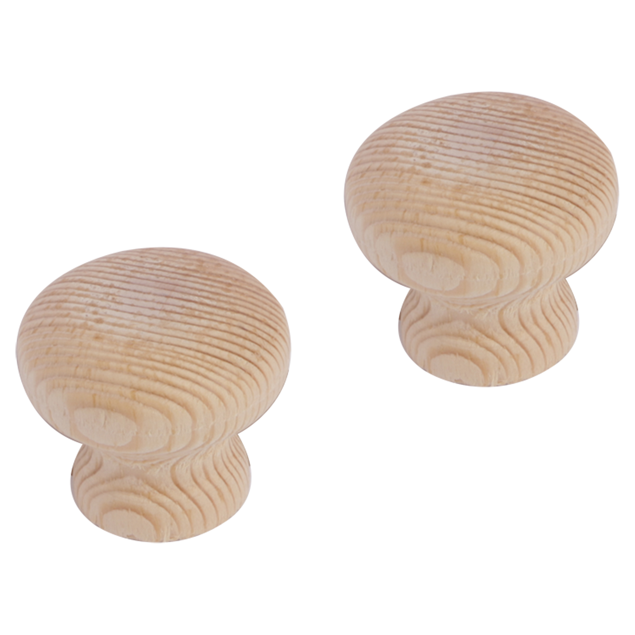86.048.77 Differnz  knop rond - hol - paddenstoel - hout  30 mm