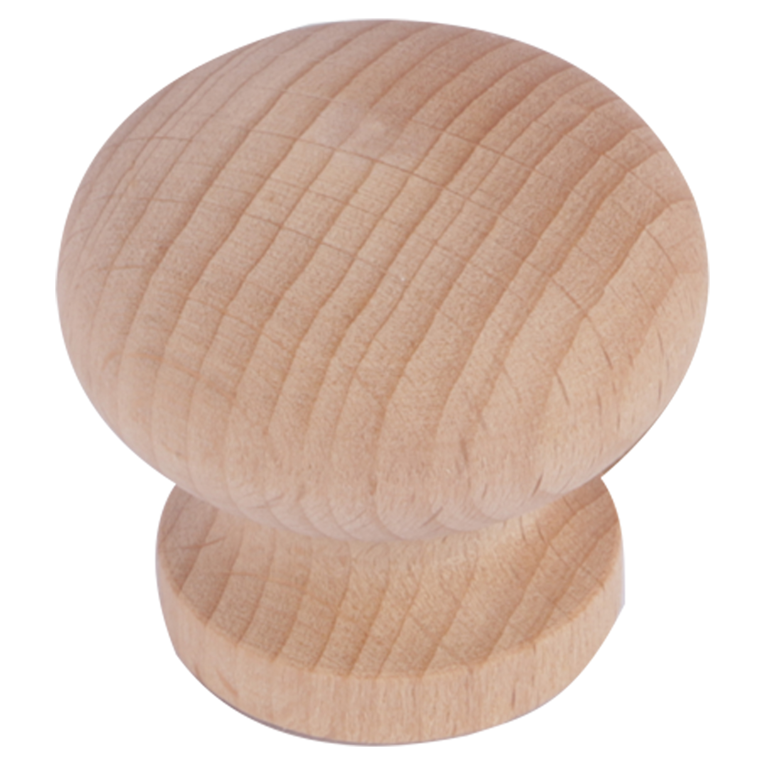 86.048.78 Differnz  knop rond - hol - paddenstoel - hout  40 mm