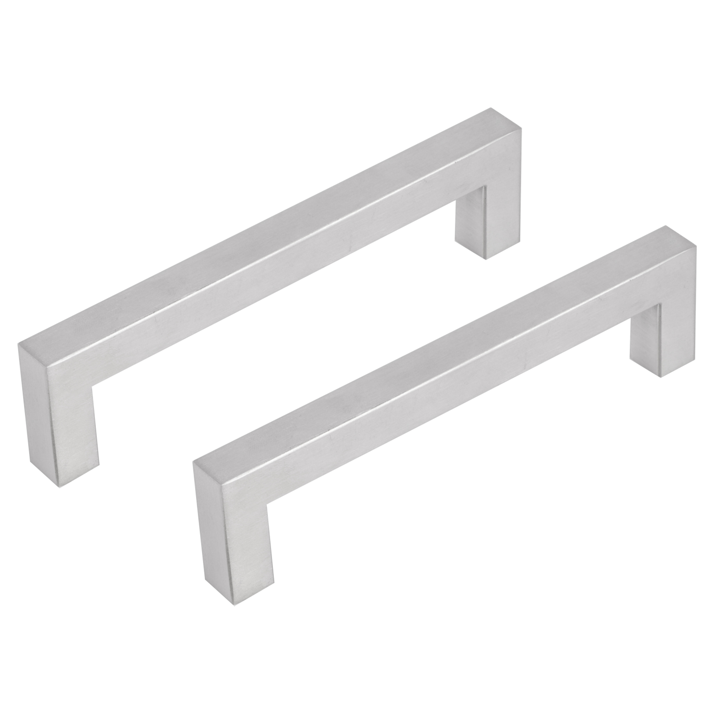 86.058.03 Differnz  meubelgreep vierkant mat chroom 128 mm