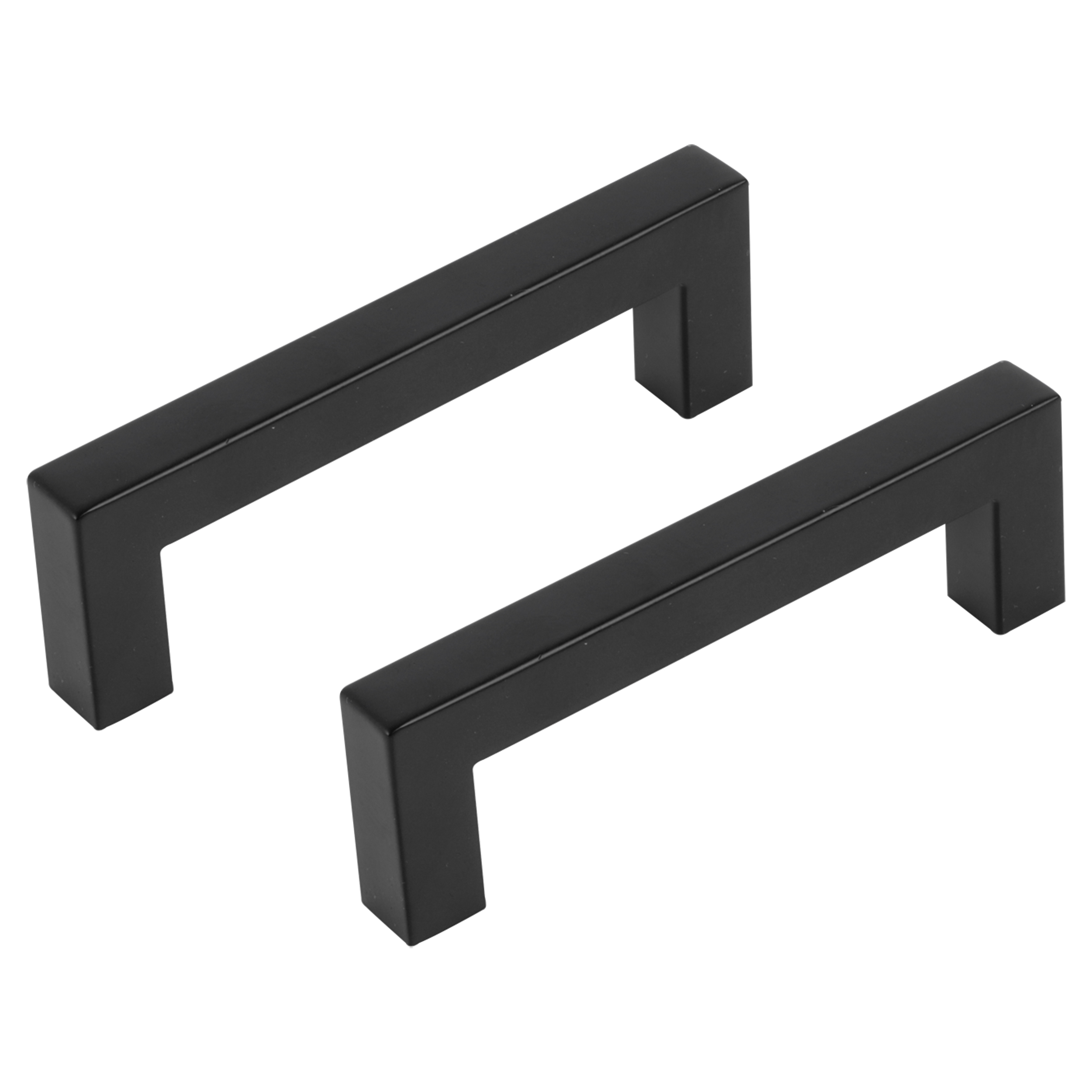 86.058.12 Differnz  meubelgreep vierkant mat zwart 96 mm