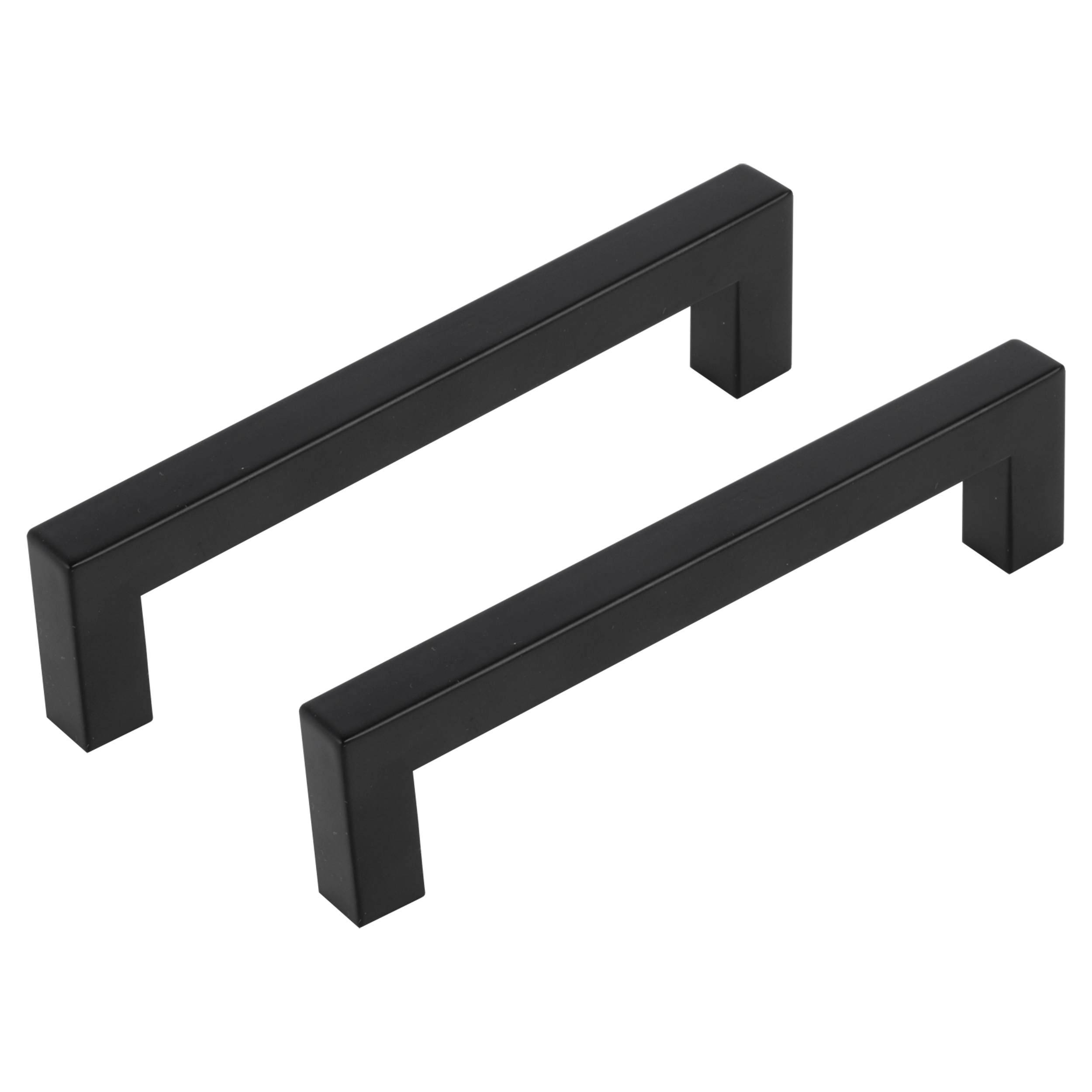 86.058.13 Differnz  meubelgreep vierkant mat zwart 128 mm