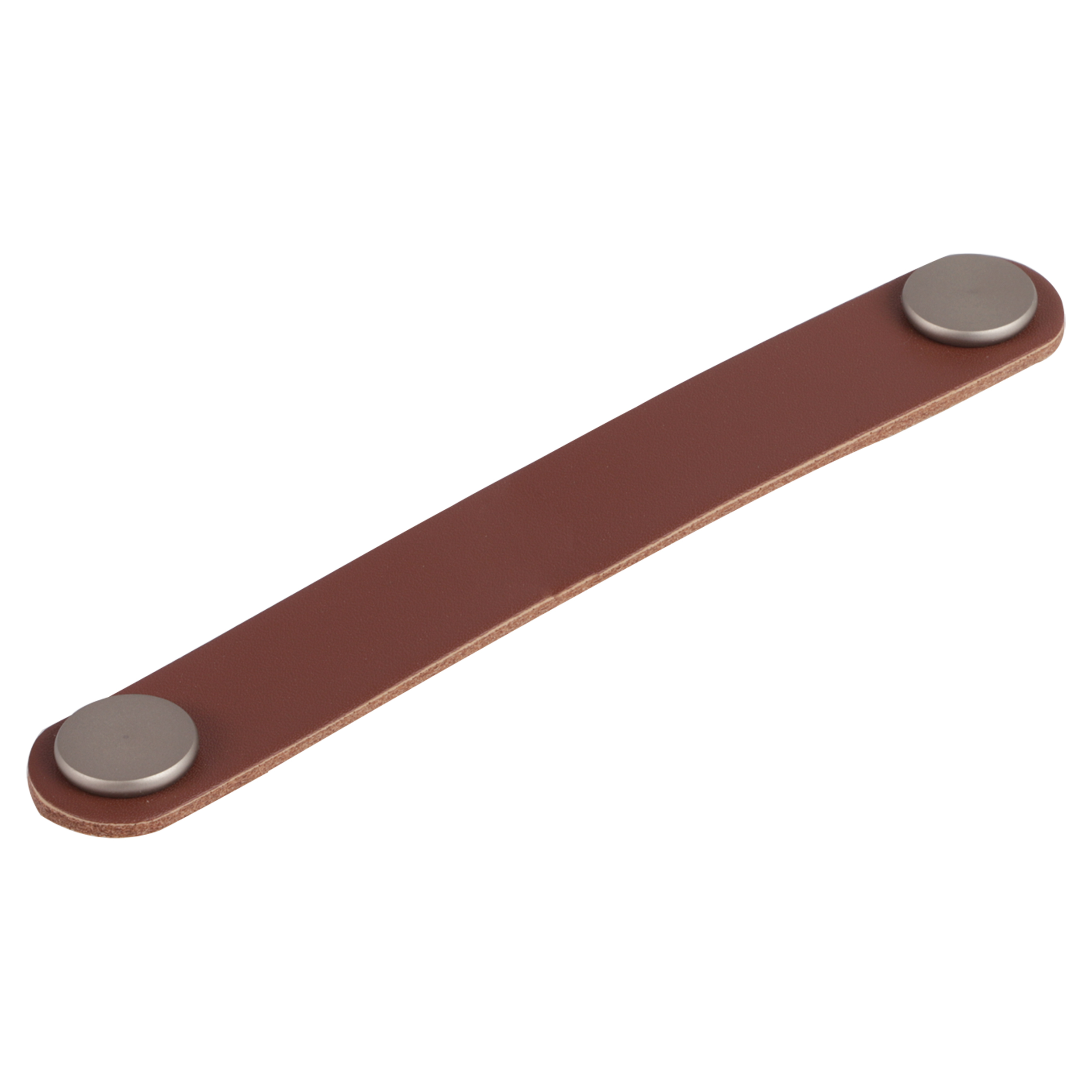 86.058.68 Differnz  meubelgreep 128 mm - leer cognac bruin 
