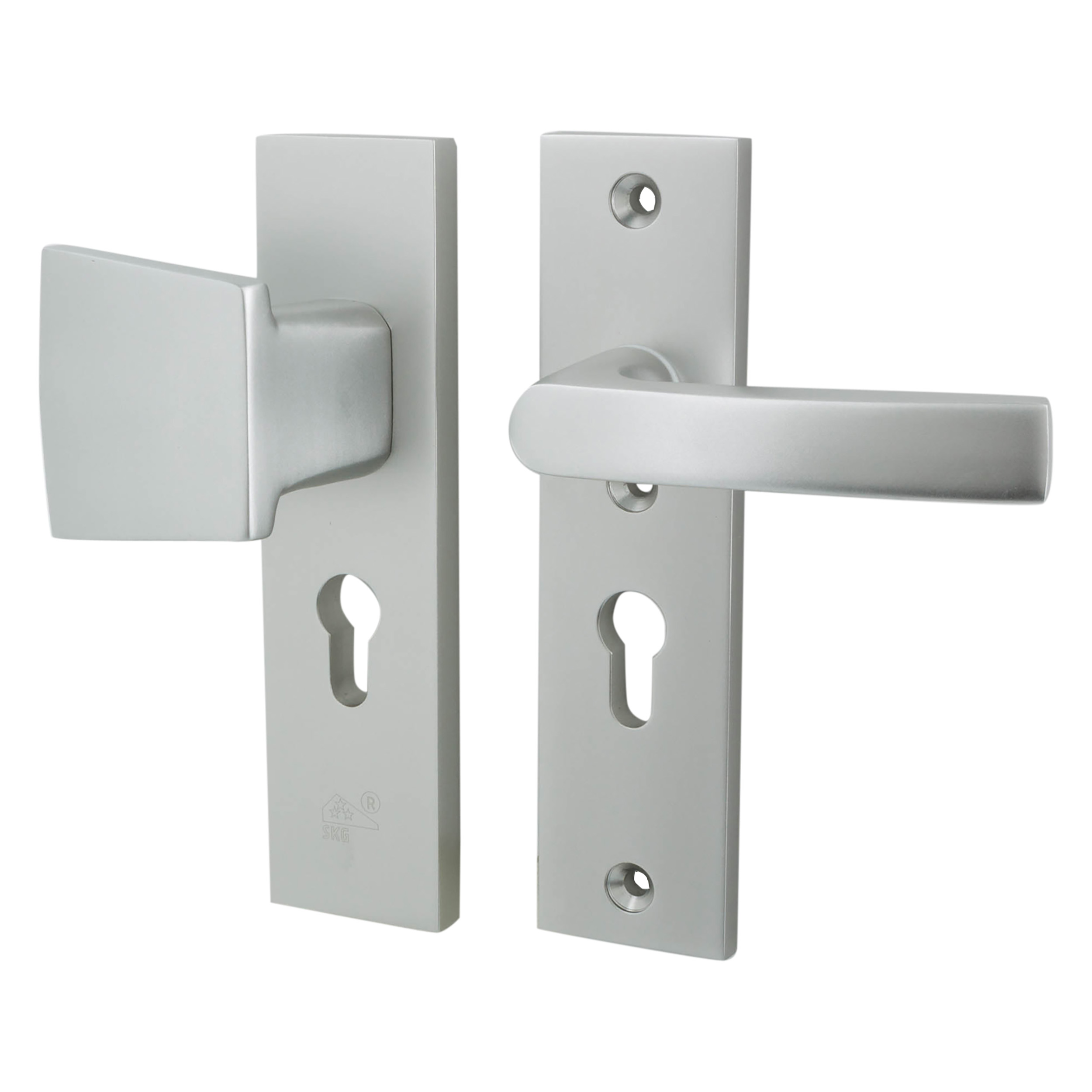86.101.03 Starx  duwergarnituur duwer-kruk - kortschild - PC55 - SKG*** aluminium F1 