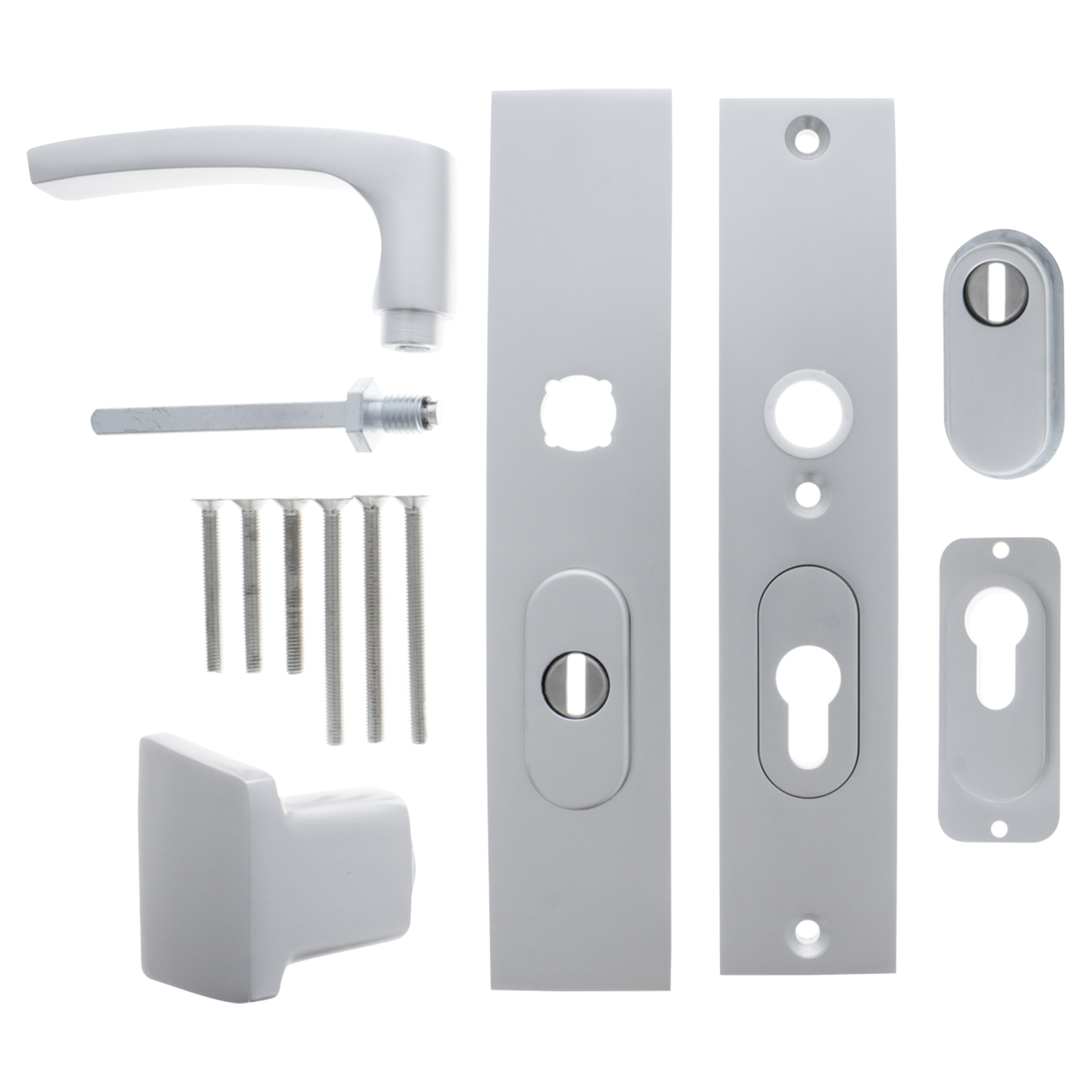 86.101.42 Starx  duwergarnituur duwer-kruk - langschild - PC55/72 - SKG*** aluminium F1 