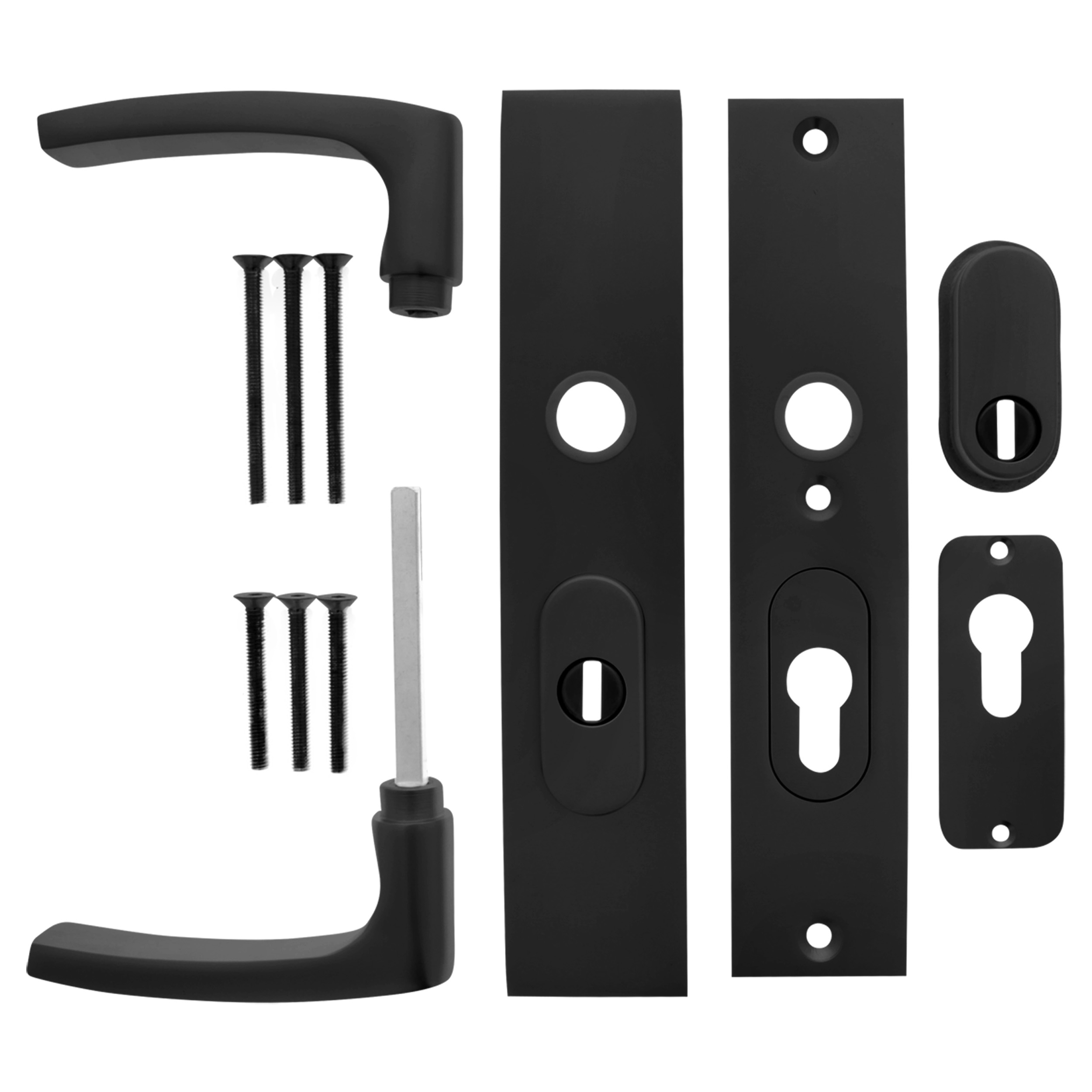 86.101.47 Starx  duwergarnituur kruk-kruk - kortschild - PC55/72 - SKG*** zwart 