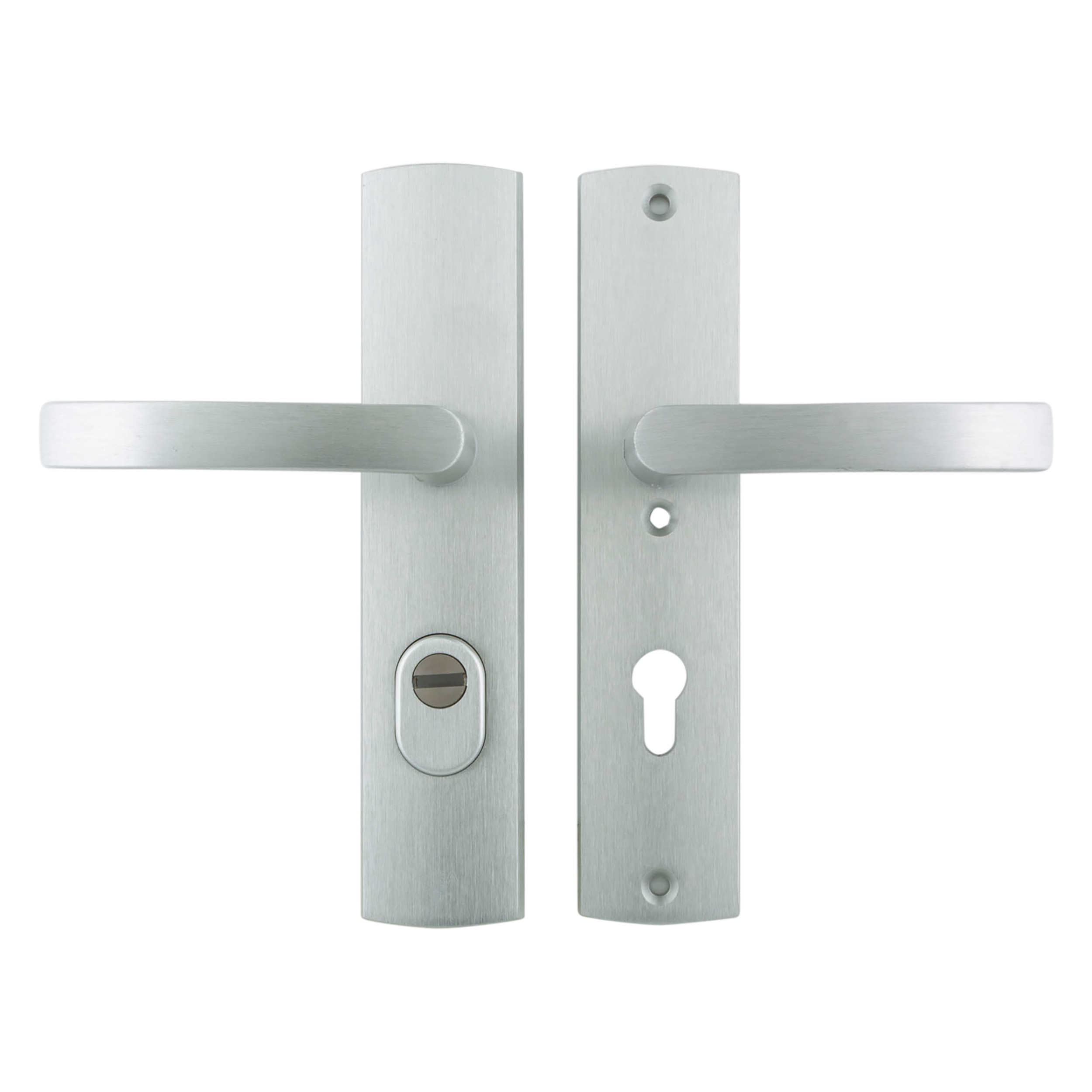 86.102.02 Axa  veiligheidsbeslag kruk-kruk - langschild - PC72 - type 6665-10 - met kerntrekbeveiliging - SKG*** aluminium F1 
