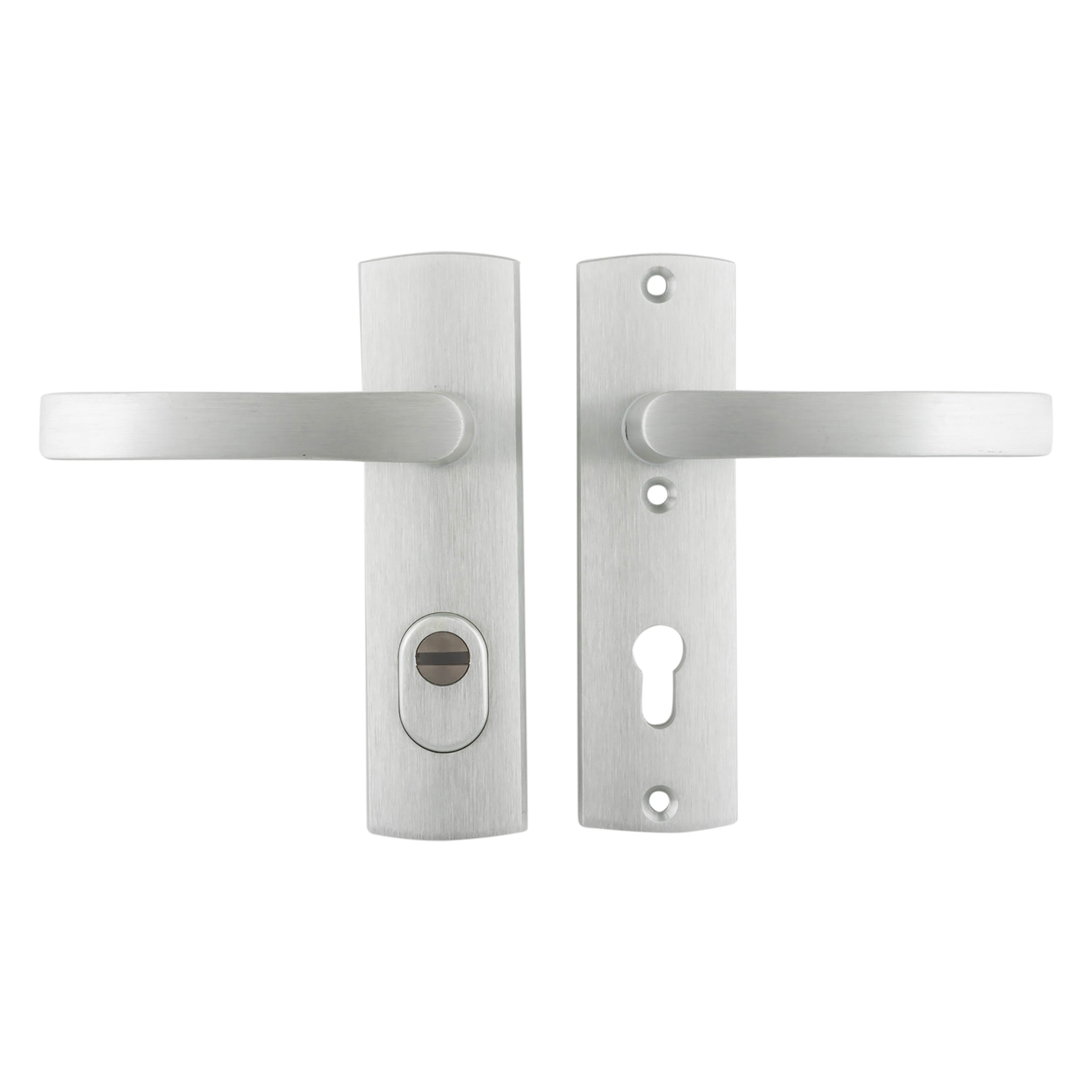 86.102.10 Axa  veiligheidsbeslag kruk-kruk - kortschild - PC72 - type 6675-10 - met kerntrekbeveiliging - SKG*** aluminium F1 