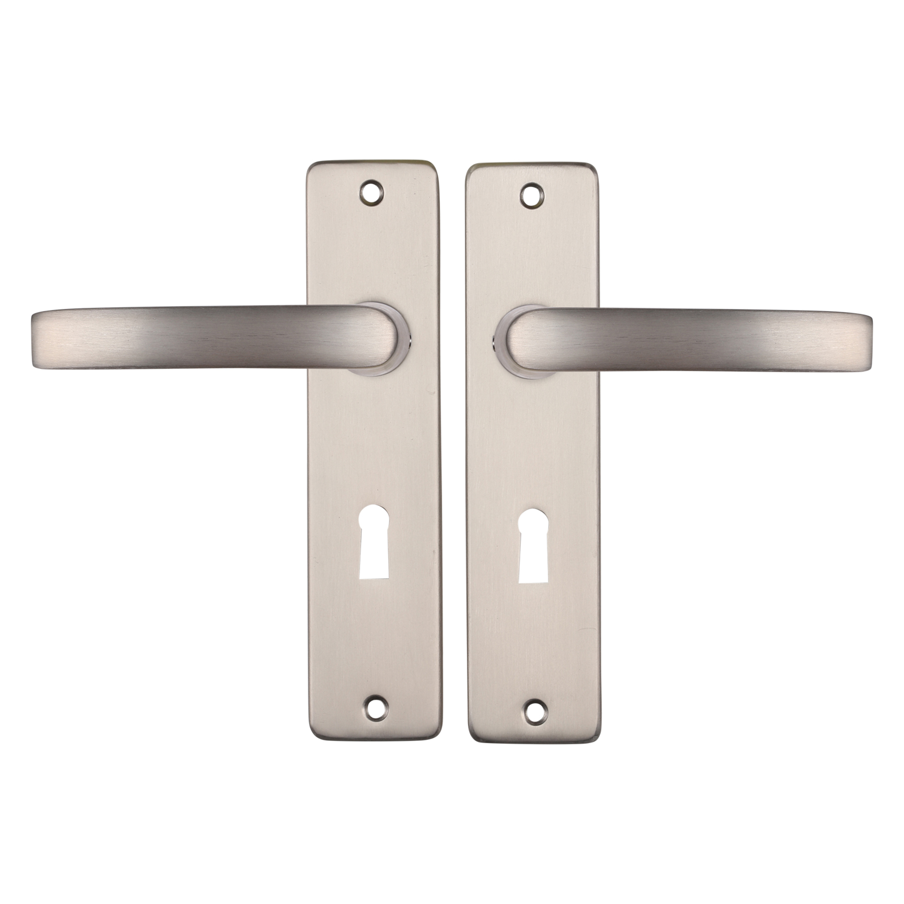 86.200.01 Starx  deurkruk blok - kortschild - SL56 - aluminium F9 - 180 x 41 mm - RVS kleur