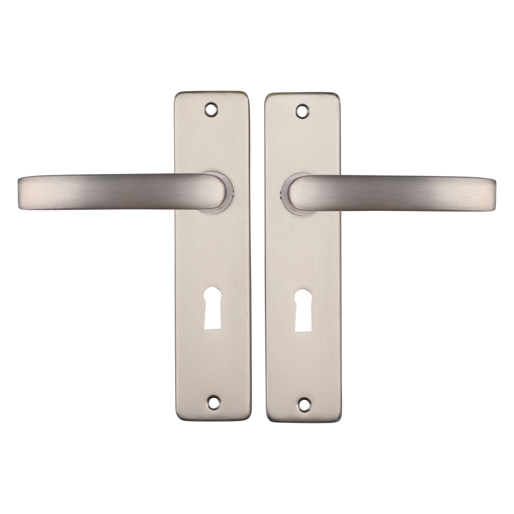 86.200.01 Starx  deurkruk blok - kortschild - SL56 - aluminium F9 RVS kleur 180 x 41 mm