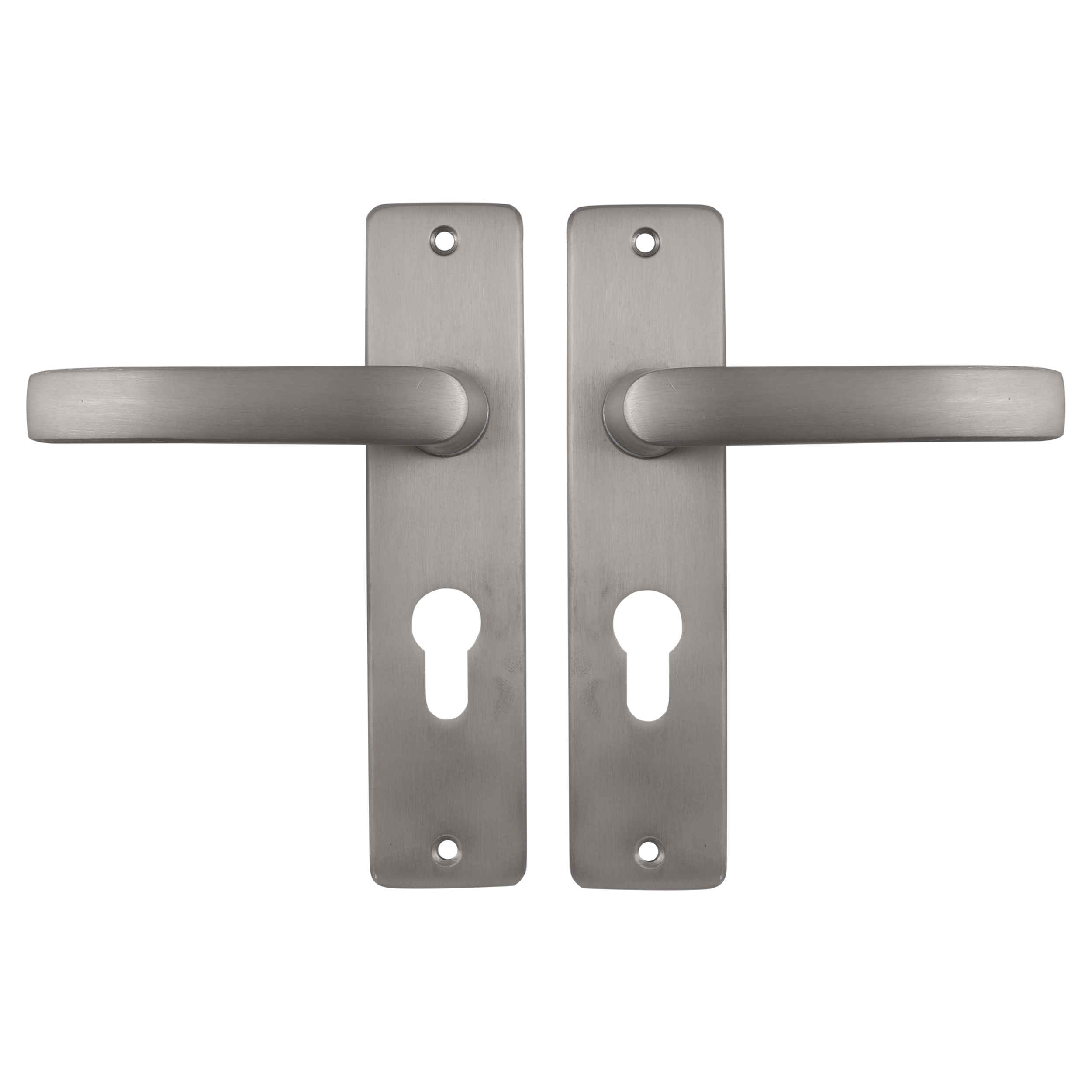 86.200.02 Starx  deurkruk blok - kortschild - PC55 - aluminium F9 RVS kleur 180 x 41 mm