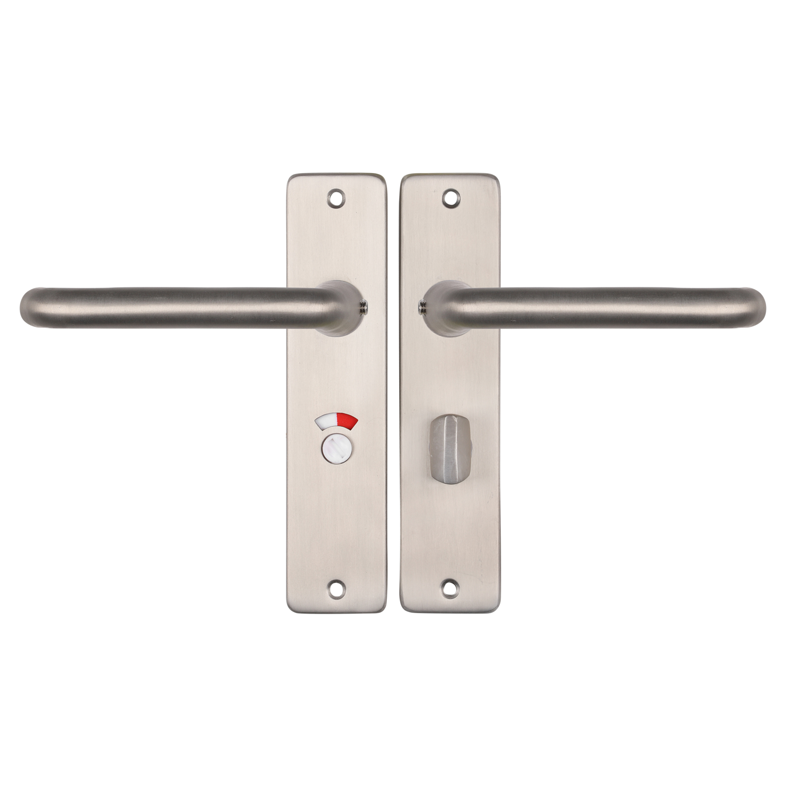 86.200.29 Starx  deurkruk coupe - kortschild - WC57-5 - aluminium F9 RVS kleur 180 x 41 mm